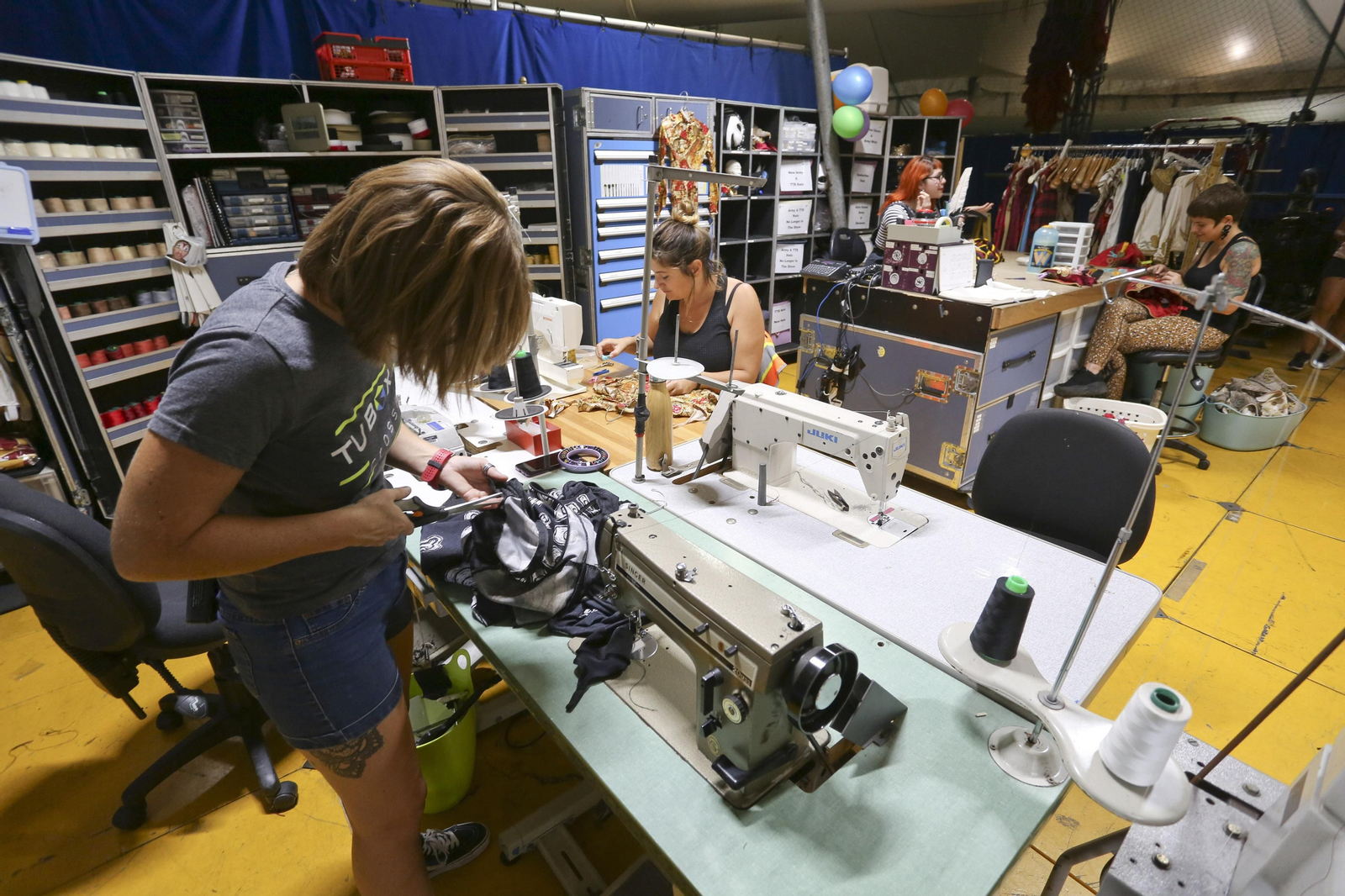 El ensayo del Circo del Sol en Málaga para su espectáculo 'Kooza'