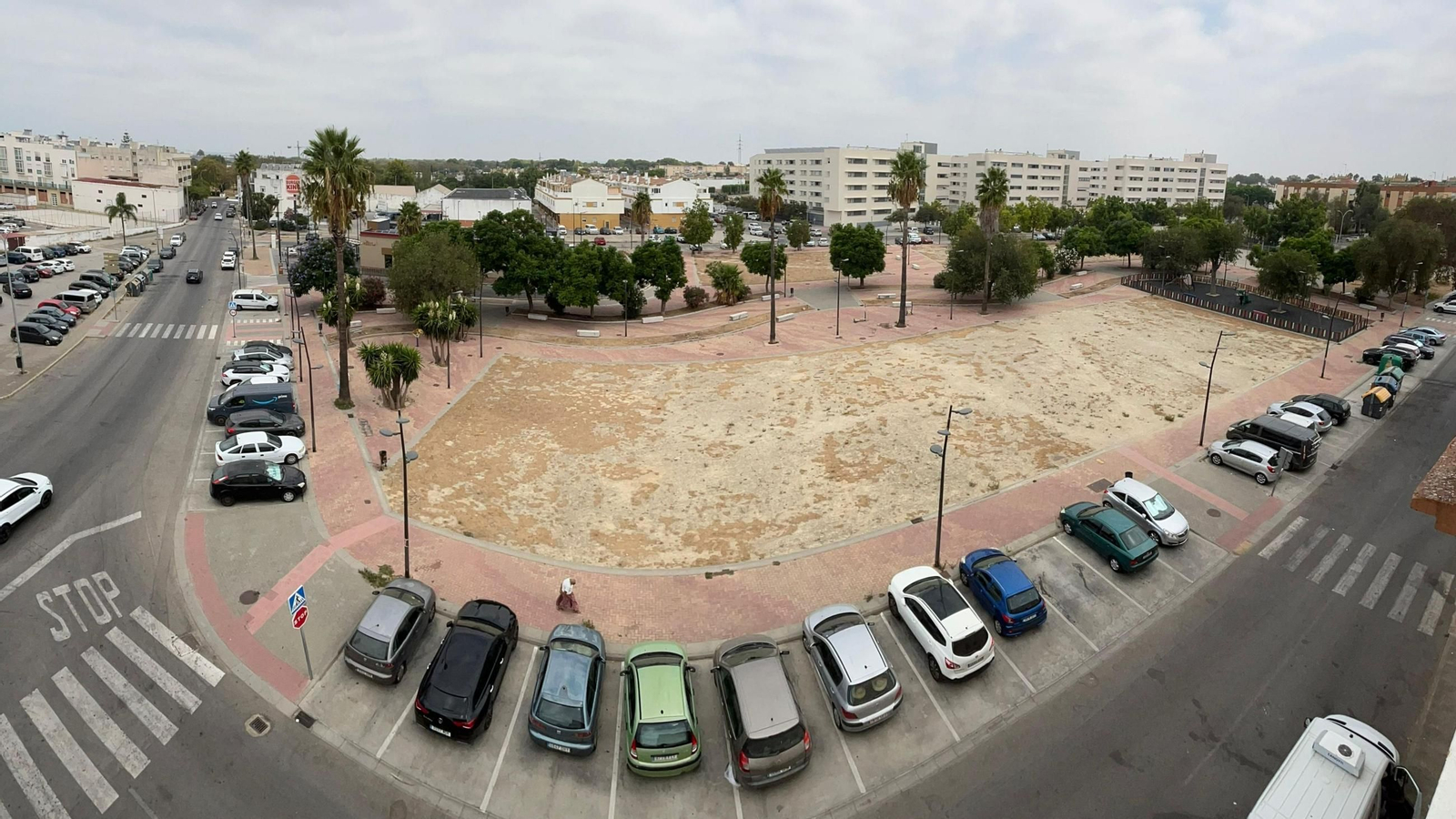 Vista de las parcelas a la venta en Puerto Real