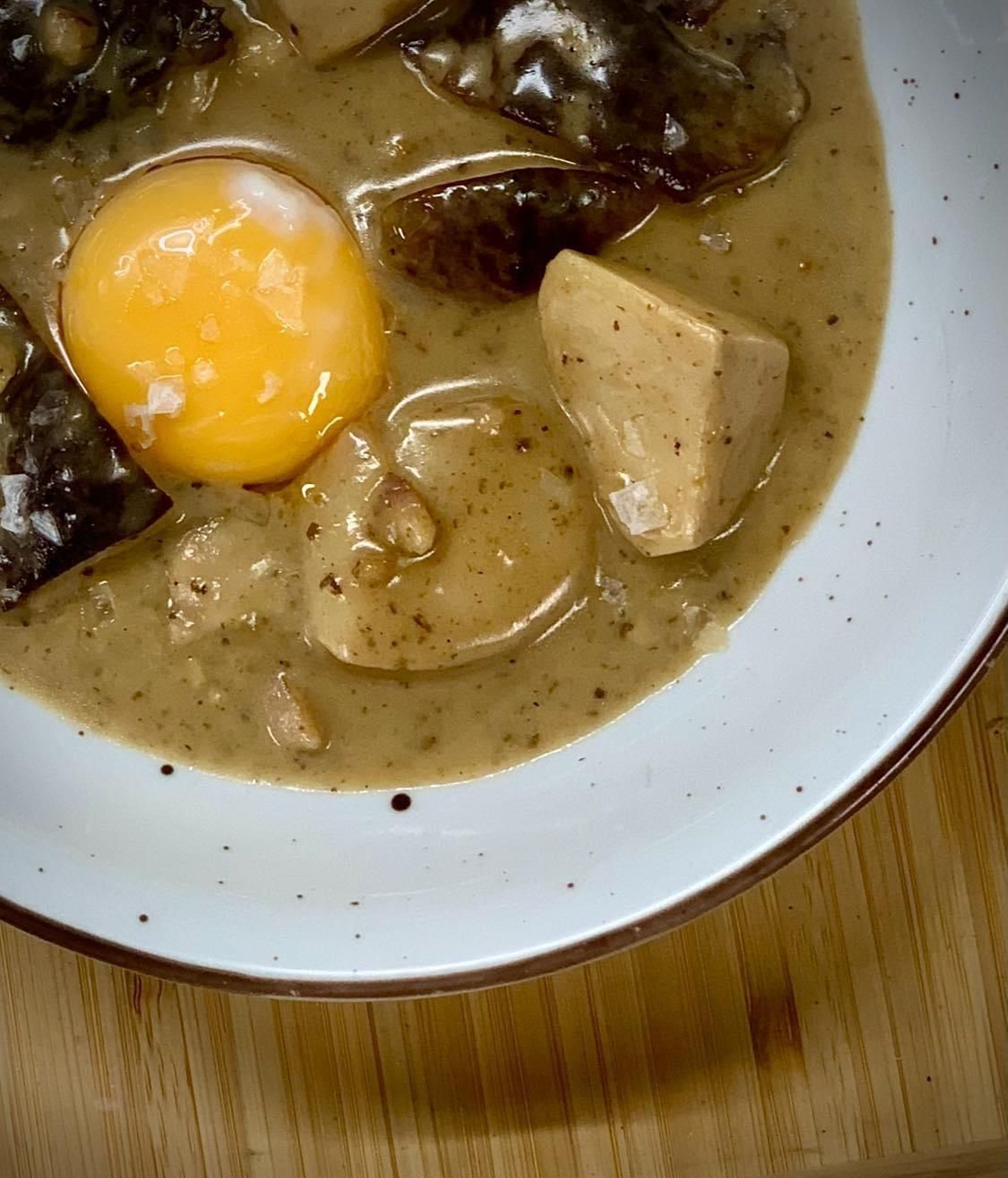 Boletus a la carbonara de anguila