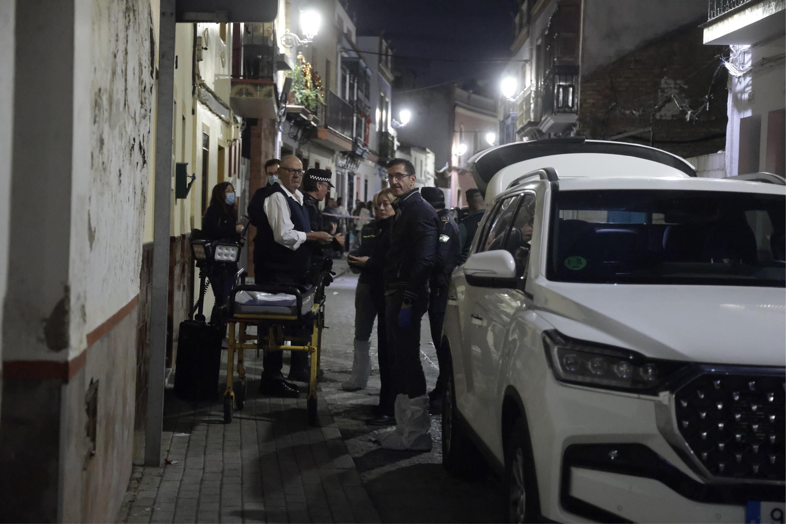 El lugar donde ha sido encontrado el cadáver de la mujer en El Viso del Alcor.