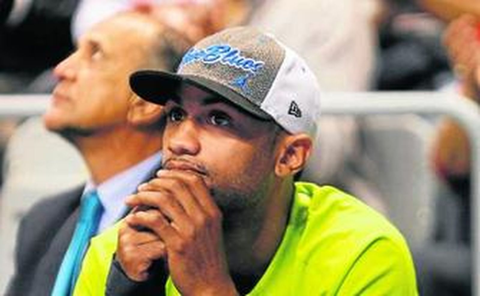 Gerald Fitch, de paisano durante un partido.