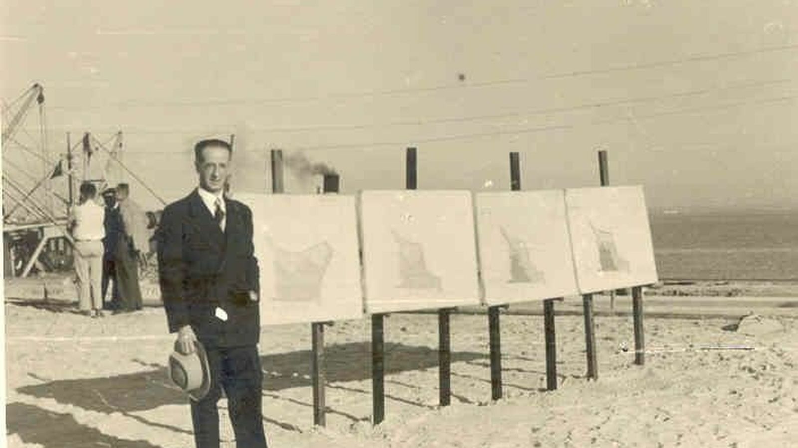 José Ochoa, en la zona de obras