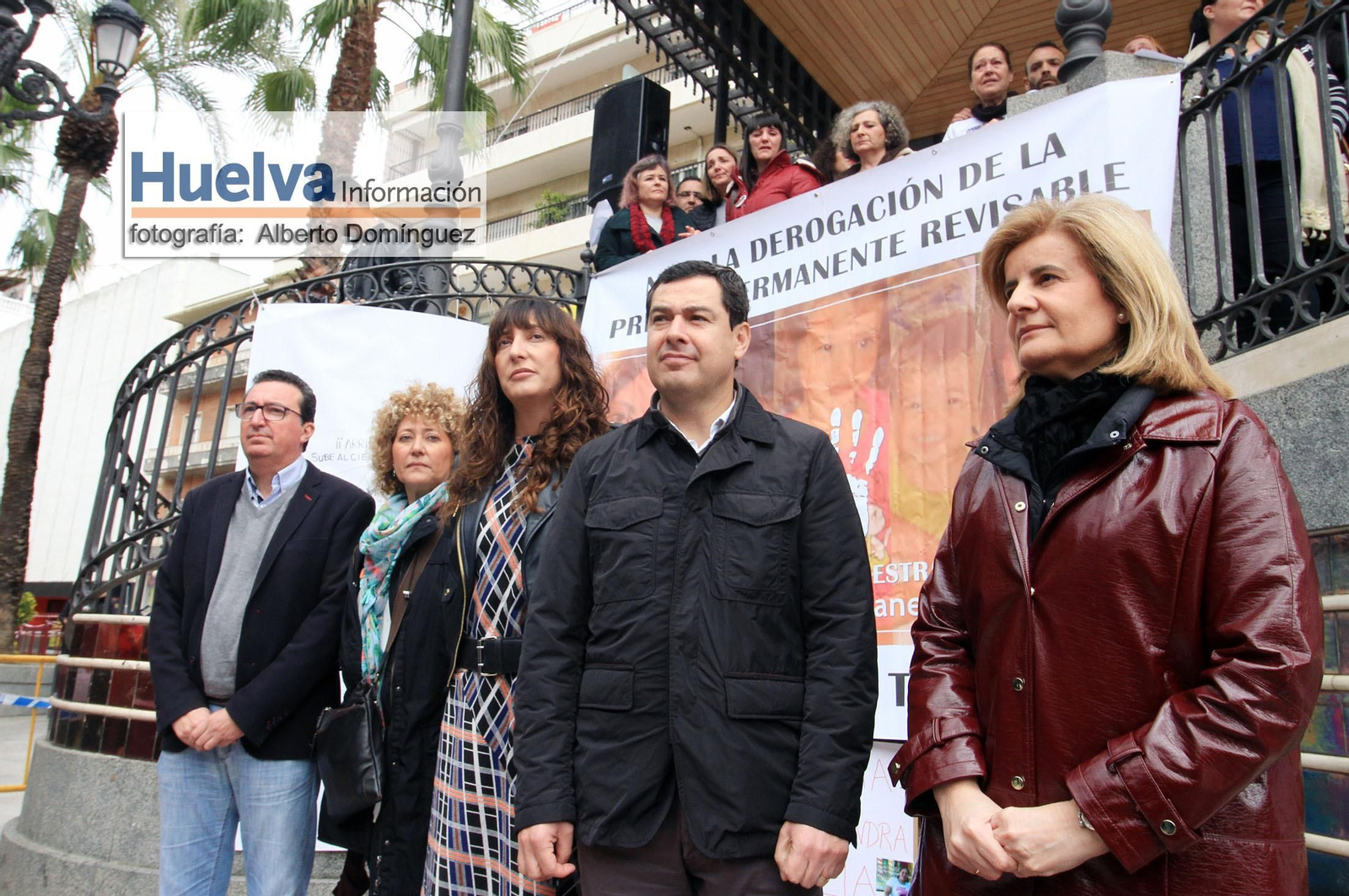Imágenes de la manifestación contra la derogación de la prisión permanente revisable celebrada en Huelva