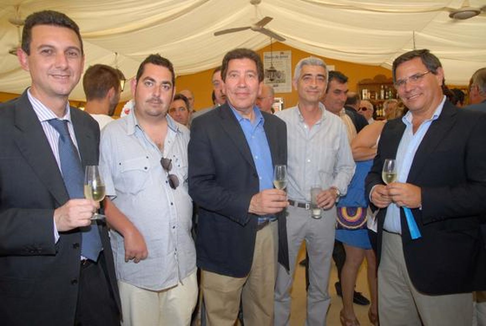 Miguel Berraquero, José Antonio Barroso; Joaquín del Valle y el popular Bernardo Villar. 

Foto: Manuel Aranda