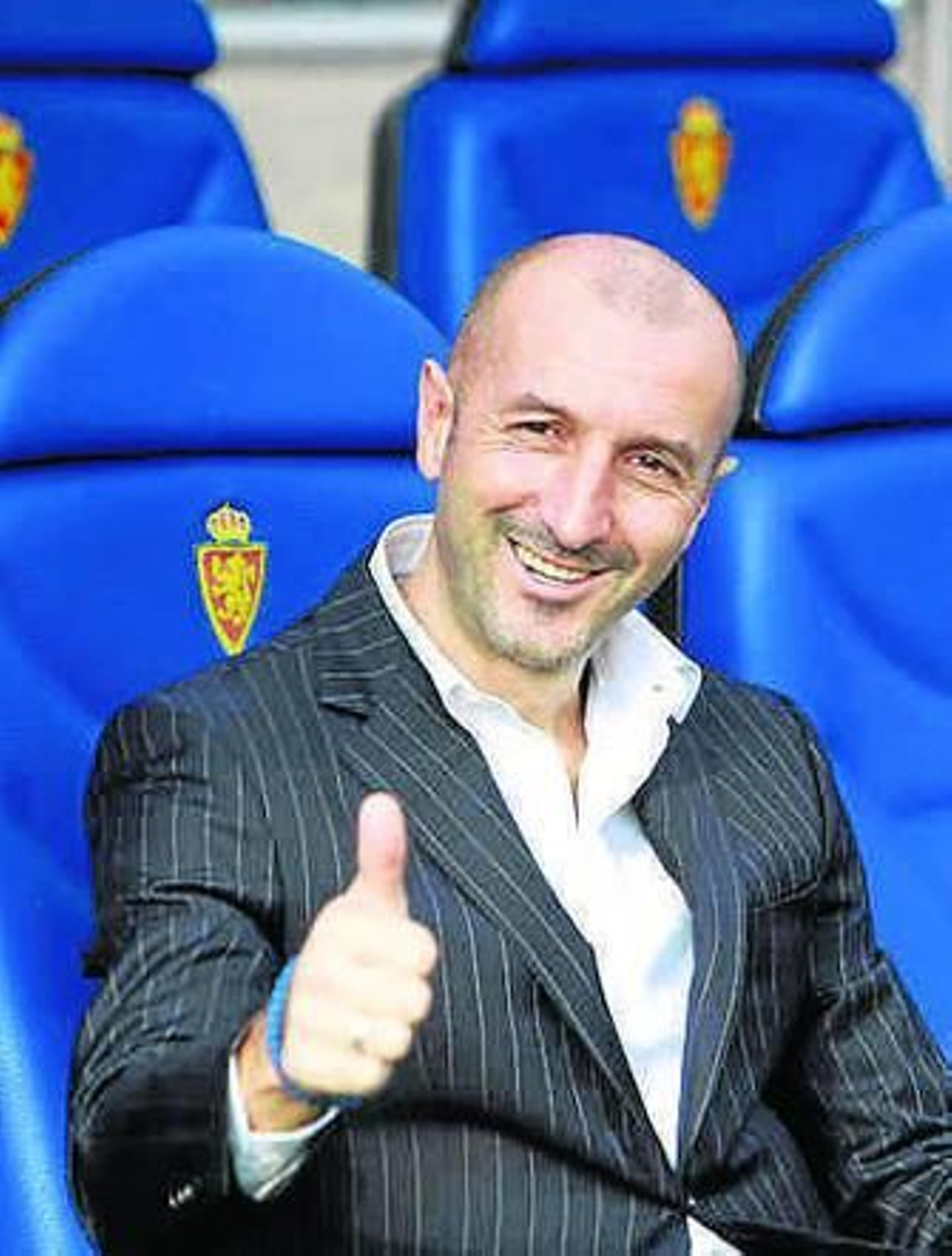 Popovic, ayer en Zaragoza.