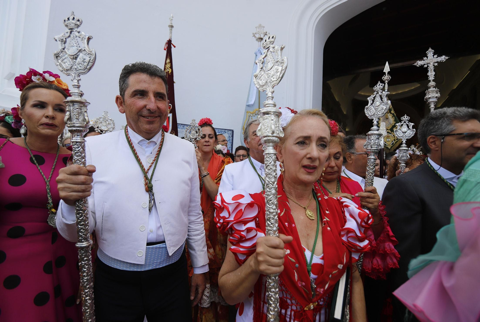 Presentación de la Hermandad de Huelva ante la Blanca Paloma