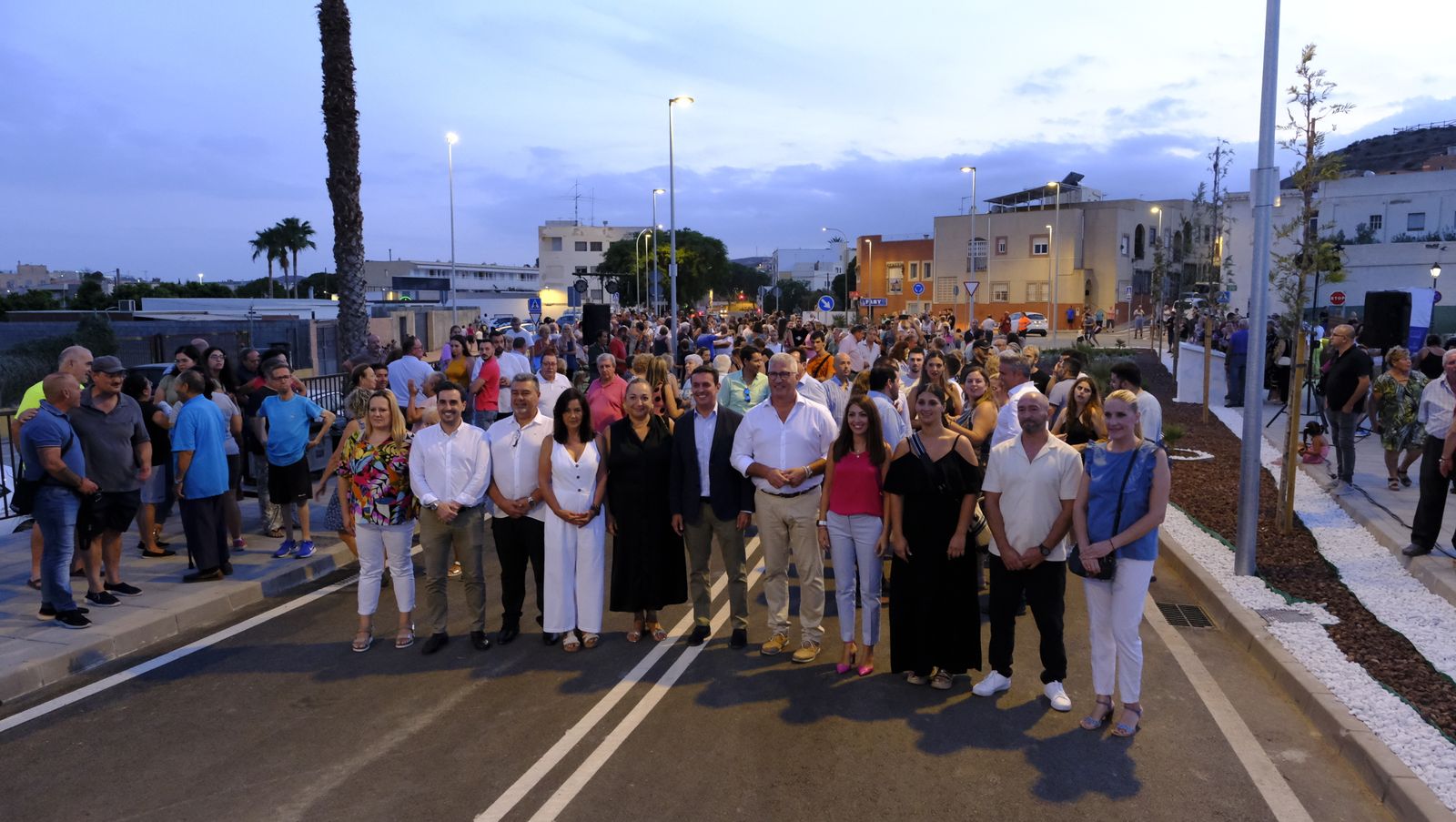 Imágenes de la inauguración del puente que une Huércal de Almería y Viator