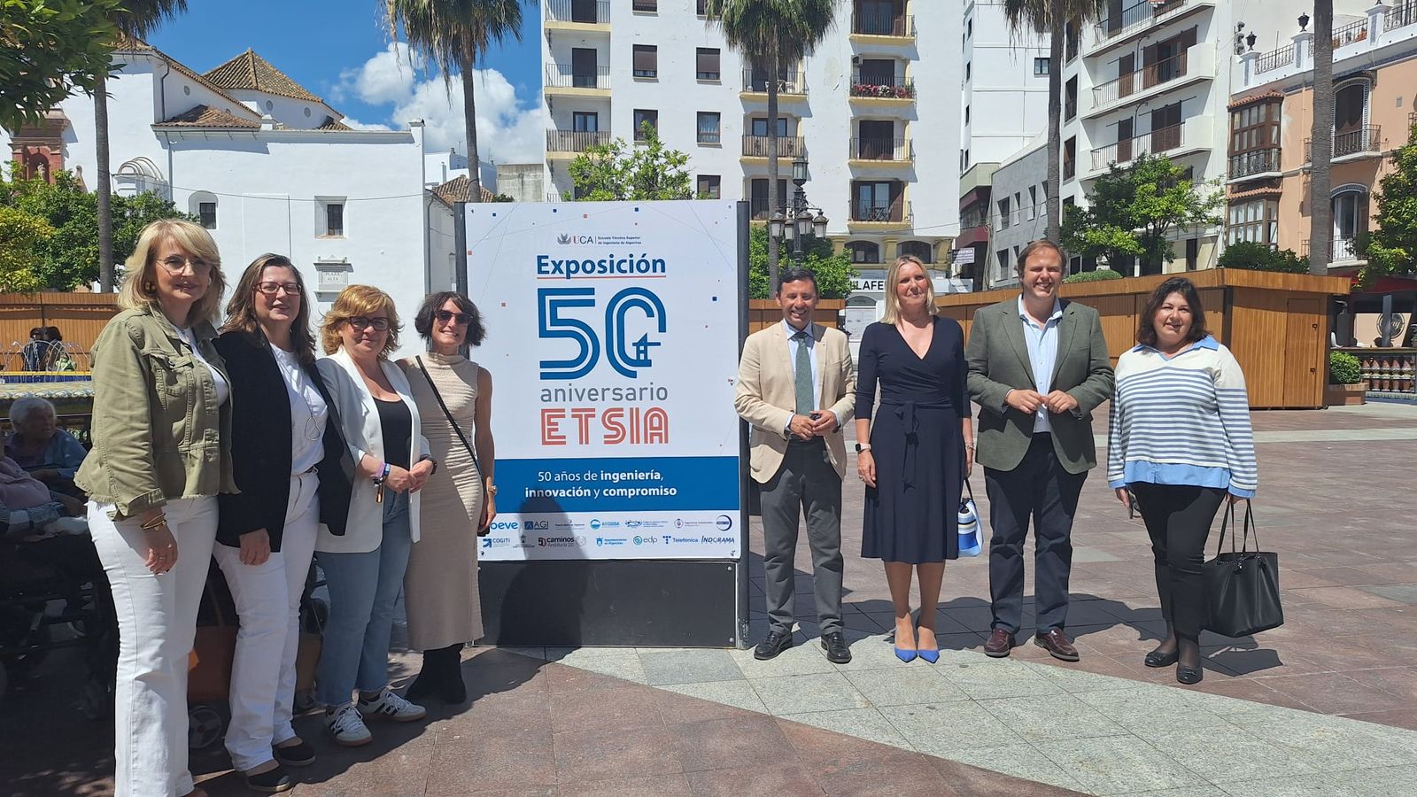 La inauguración de la exposición por el 50 aniversario de la Escuela Técnica Superior de Ingeniería de Algeciras.