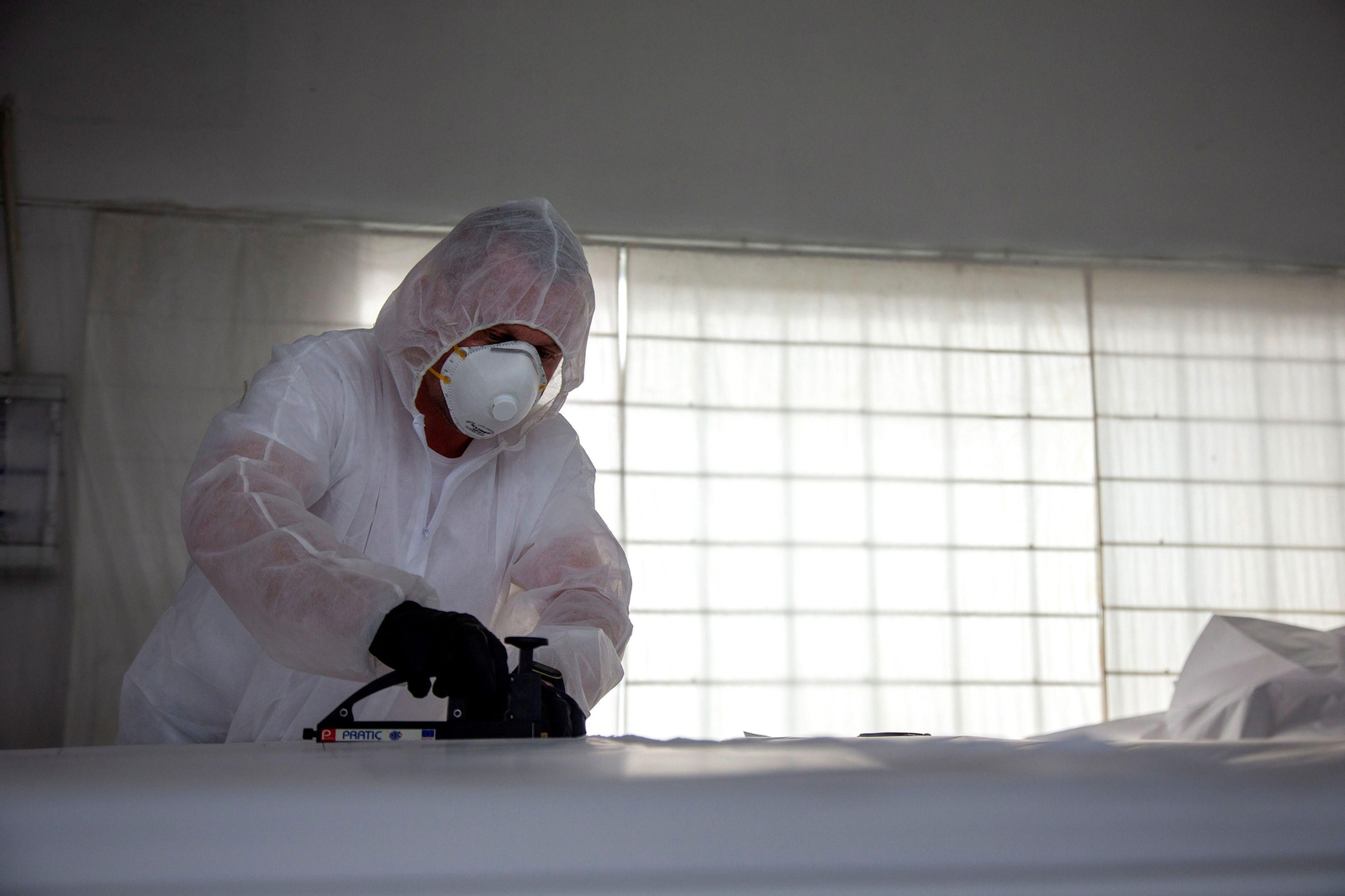 Fábrica de mascarillas en Toledo