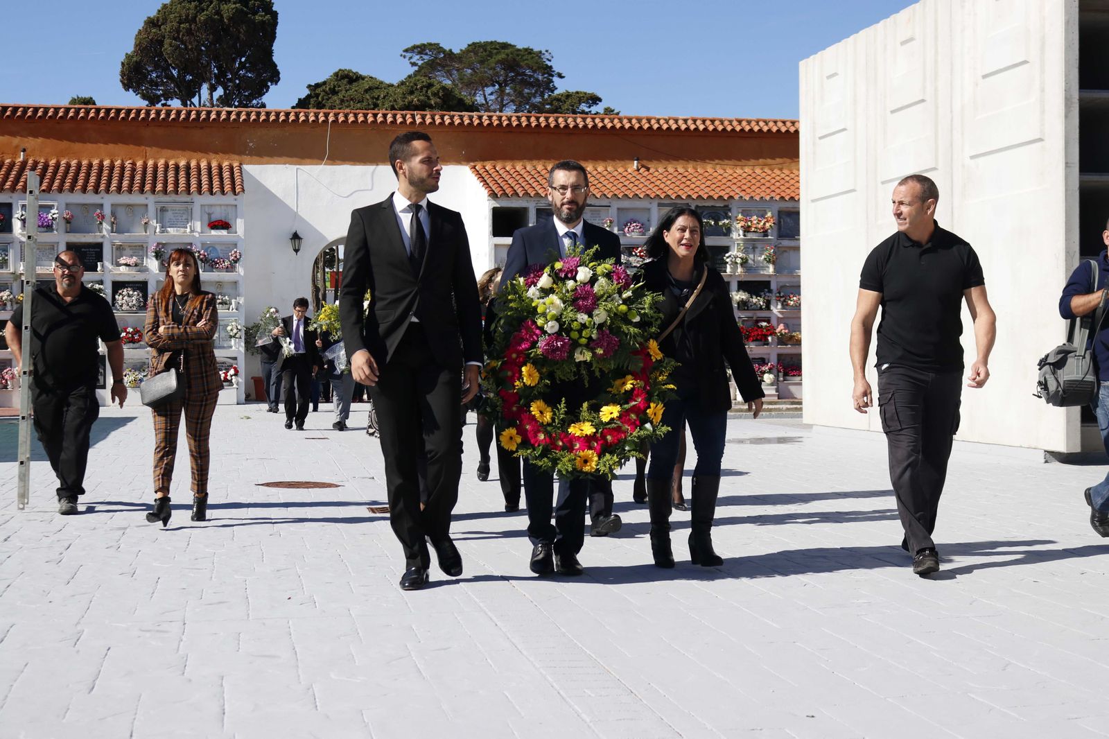 Inauguración del Panteón de los Ilustres en el cementerio de La Línea