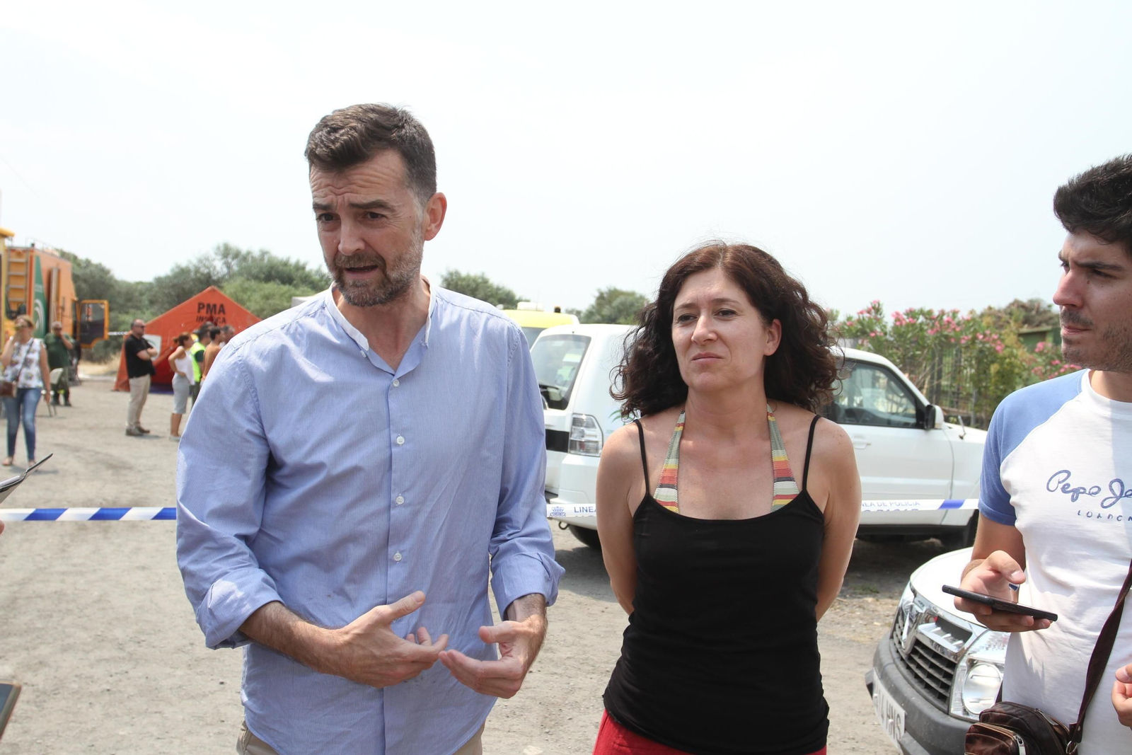 Las imágenes del incendio en Moguer y Mazagón