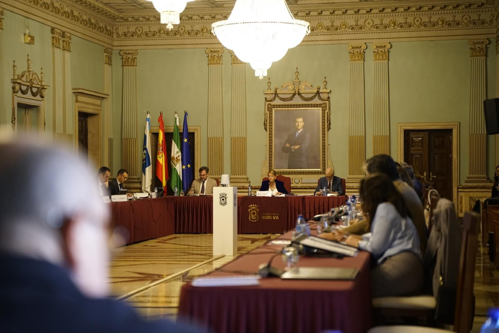 Pleno ordinario de abril del Ayuntamiento de Huelva, celebrado este viernes. Pleno ordinario de abril del Ayuntamiento de Huelva, celebrado este viernes.