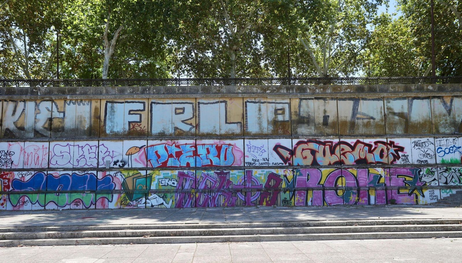 Estado del muro de contención de Torneo.