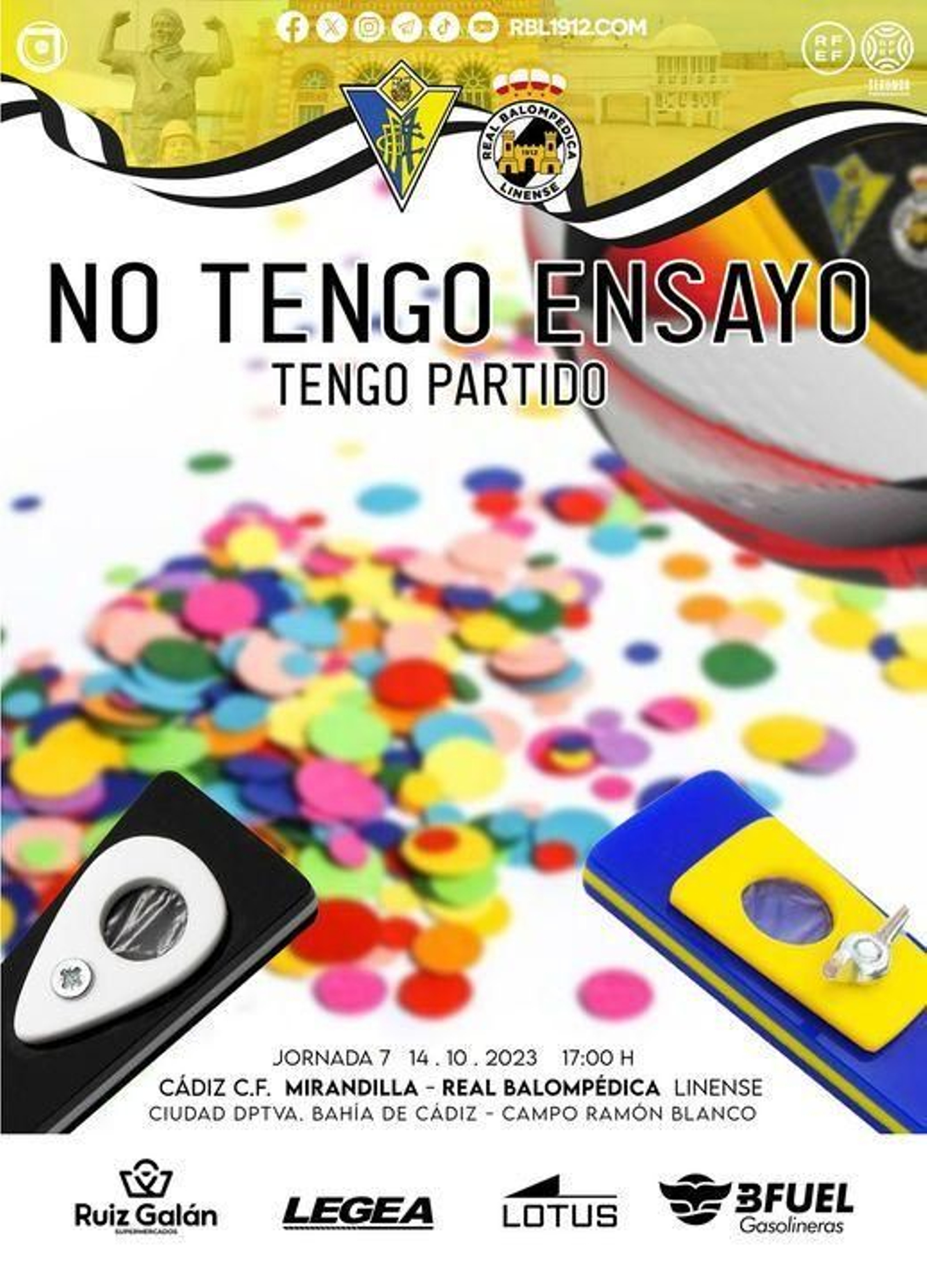 Vista parcial del cartel puesto en circulación por la Balona