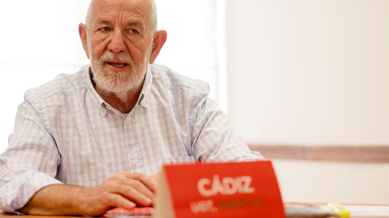 Antonio Pavón durante la entrevista