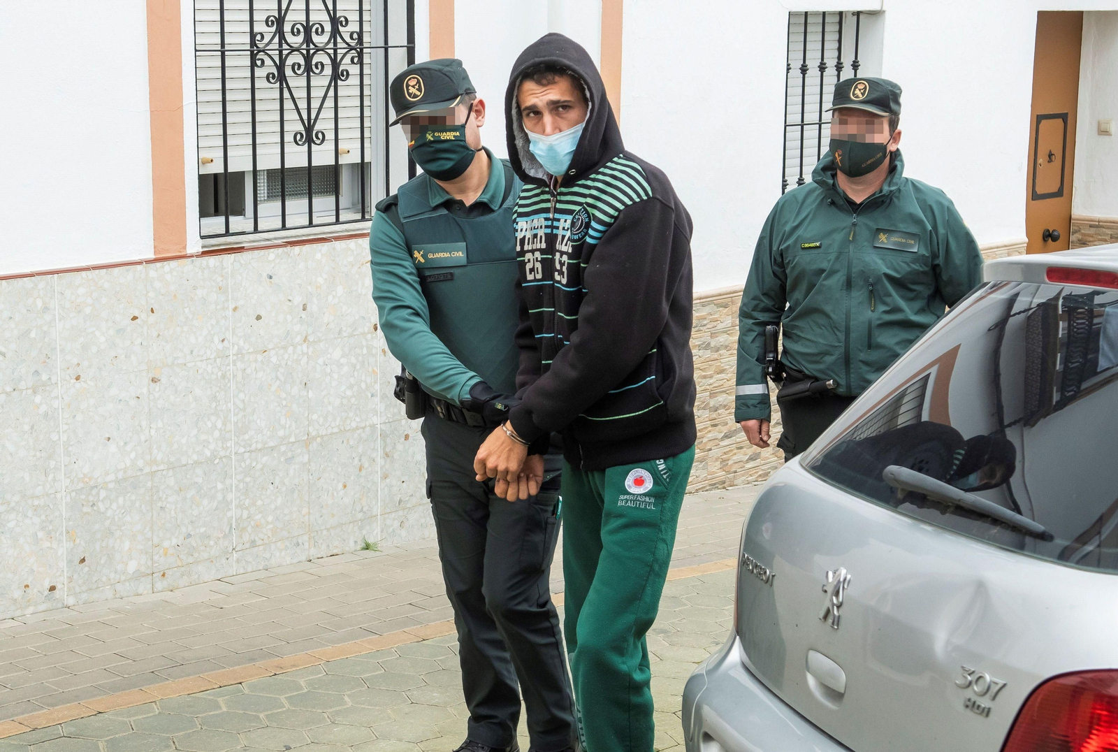 El Varita, tras ser detenido por la Guardia Civil en Castilblanco de los Arroyos.