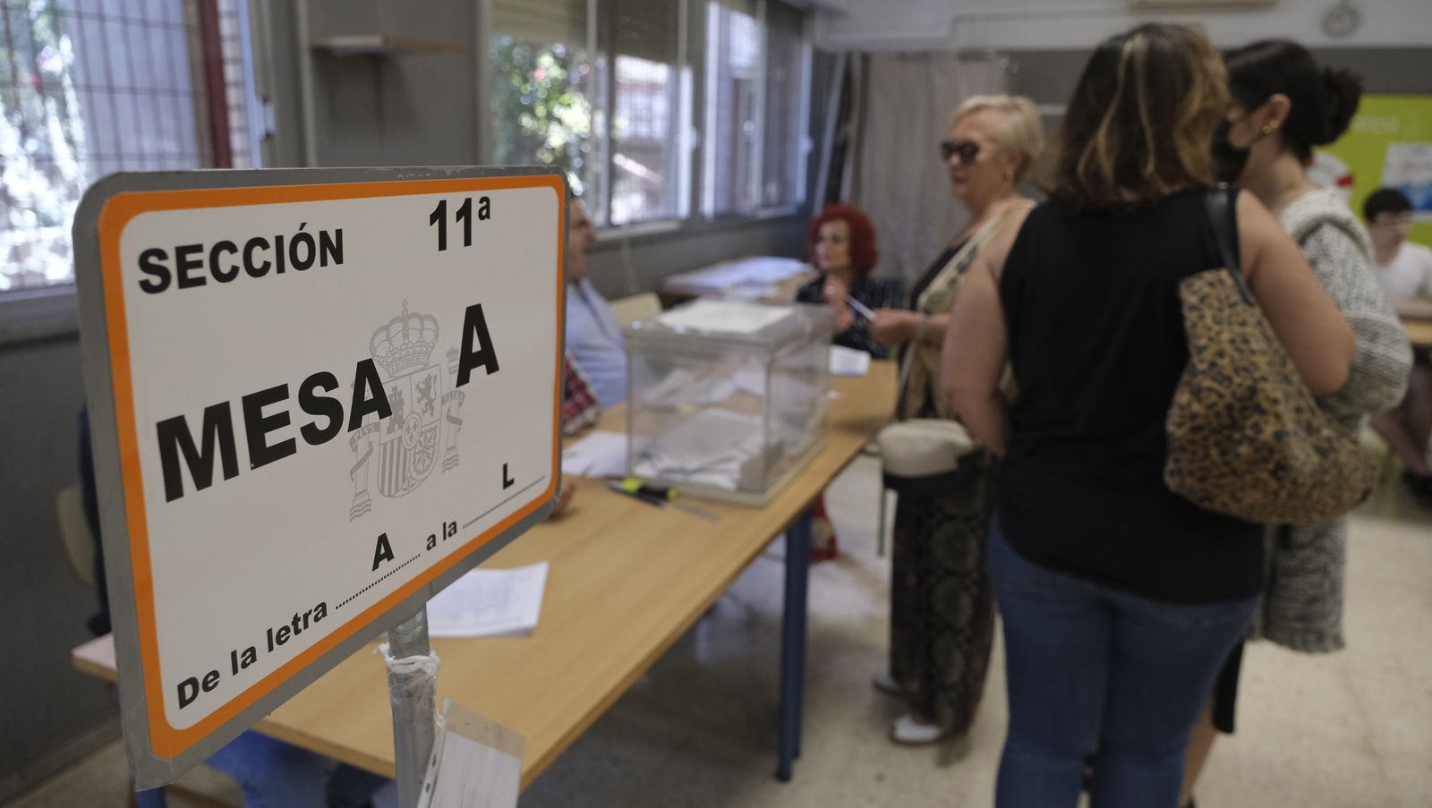 Imágenes de las votaciones en las Elecciones Municipales 2023, en Almería capital