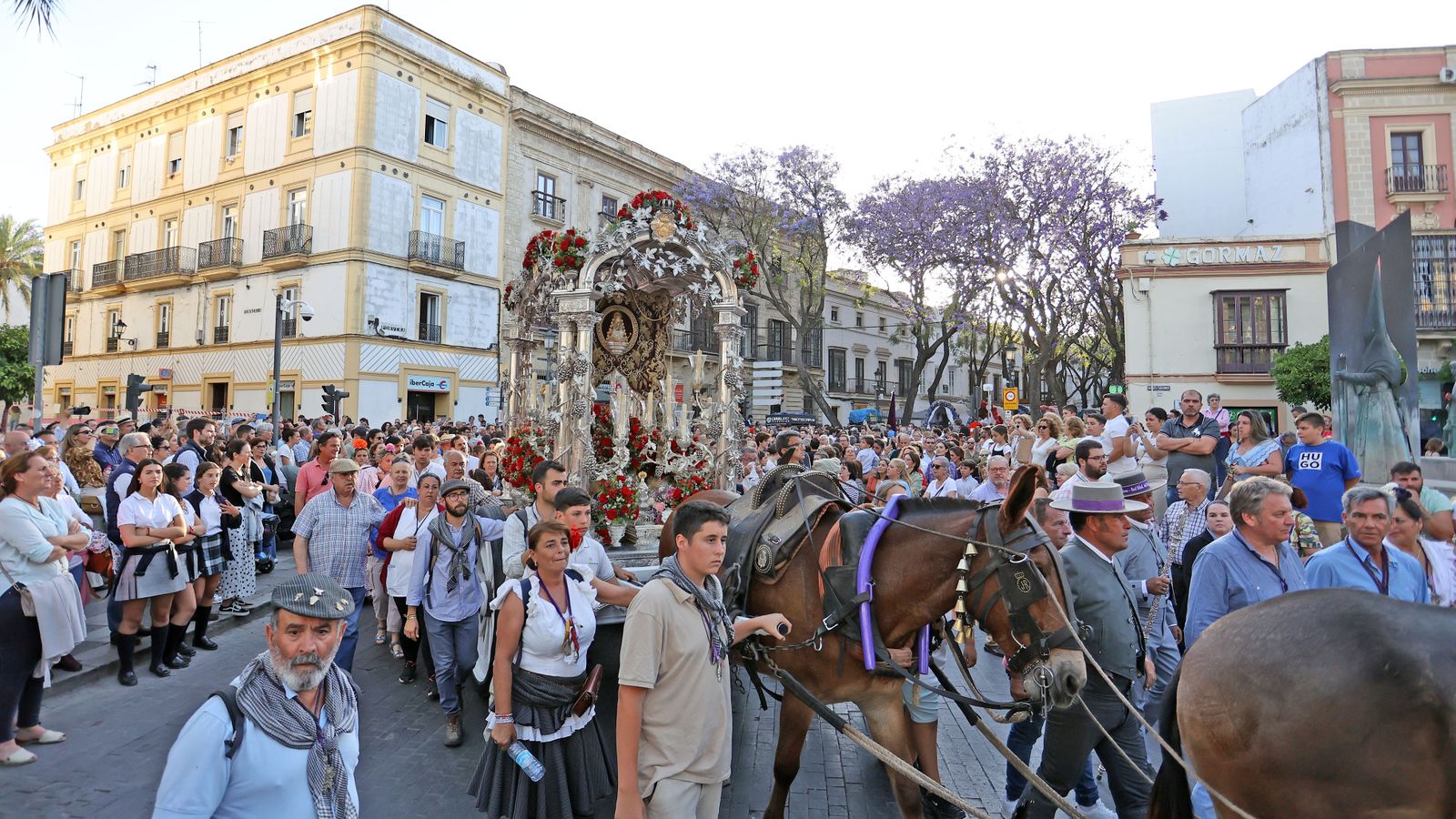 Llegada de la Hermandad del Rocío a Jerez