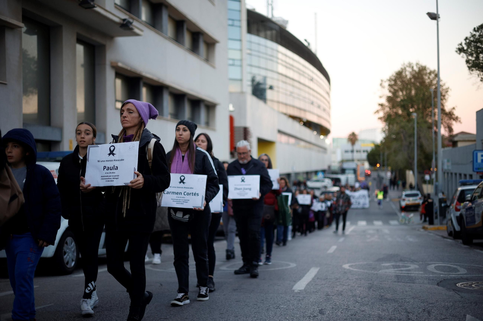 Marcha contra la violencia de género celebrada en Cádiz
