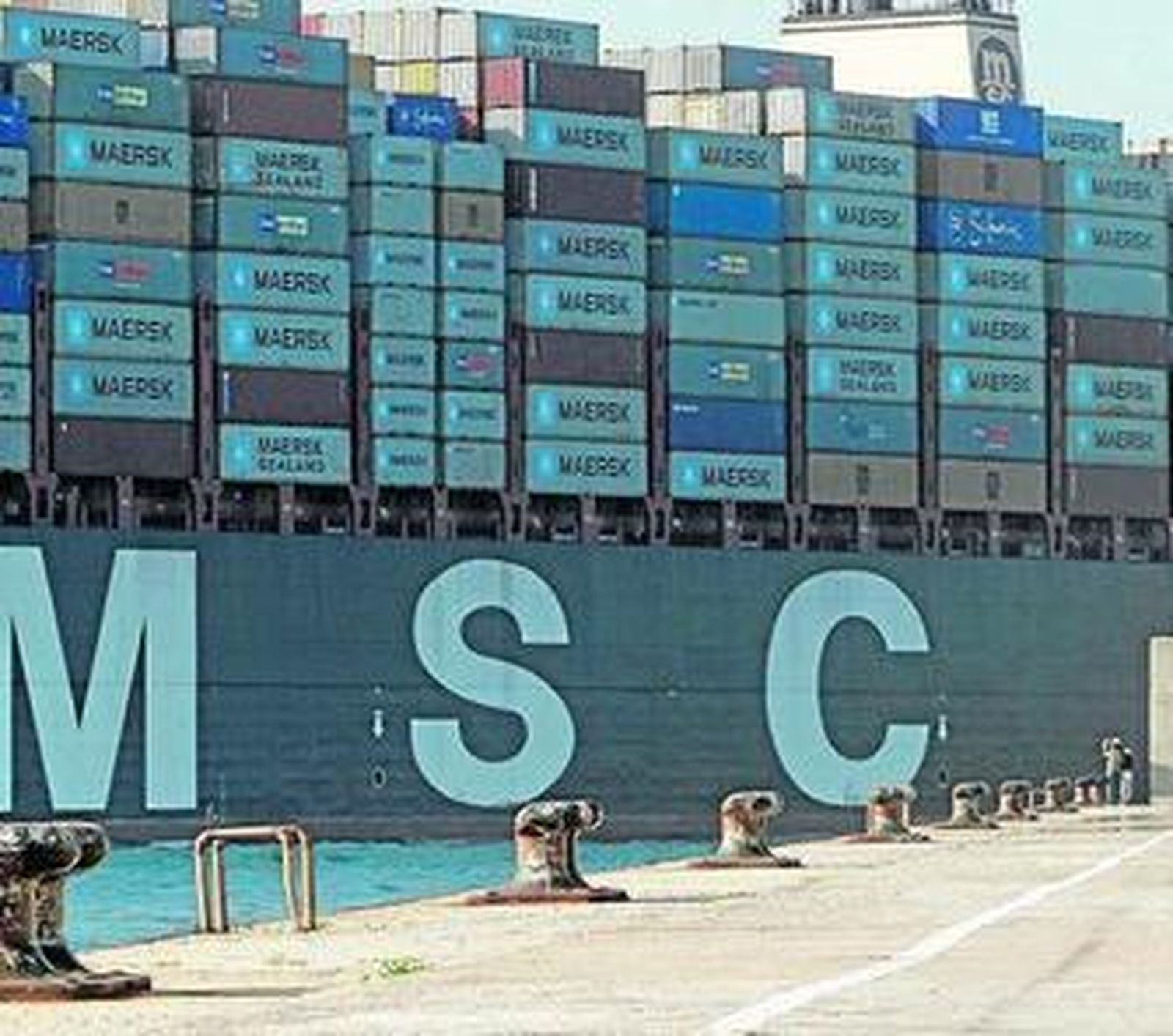 El 'MSC Oliver', a su llegada al puerto de Algeciras.