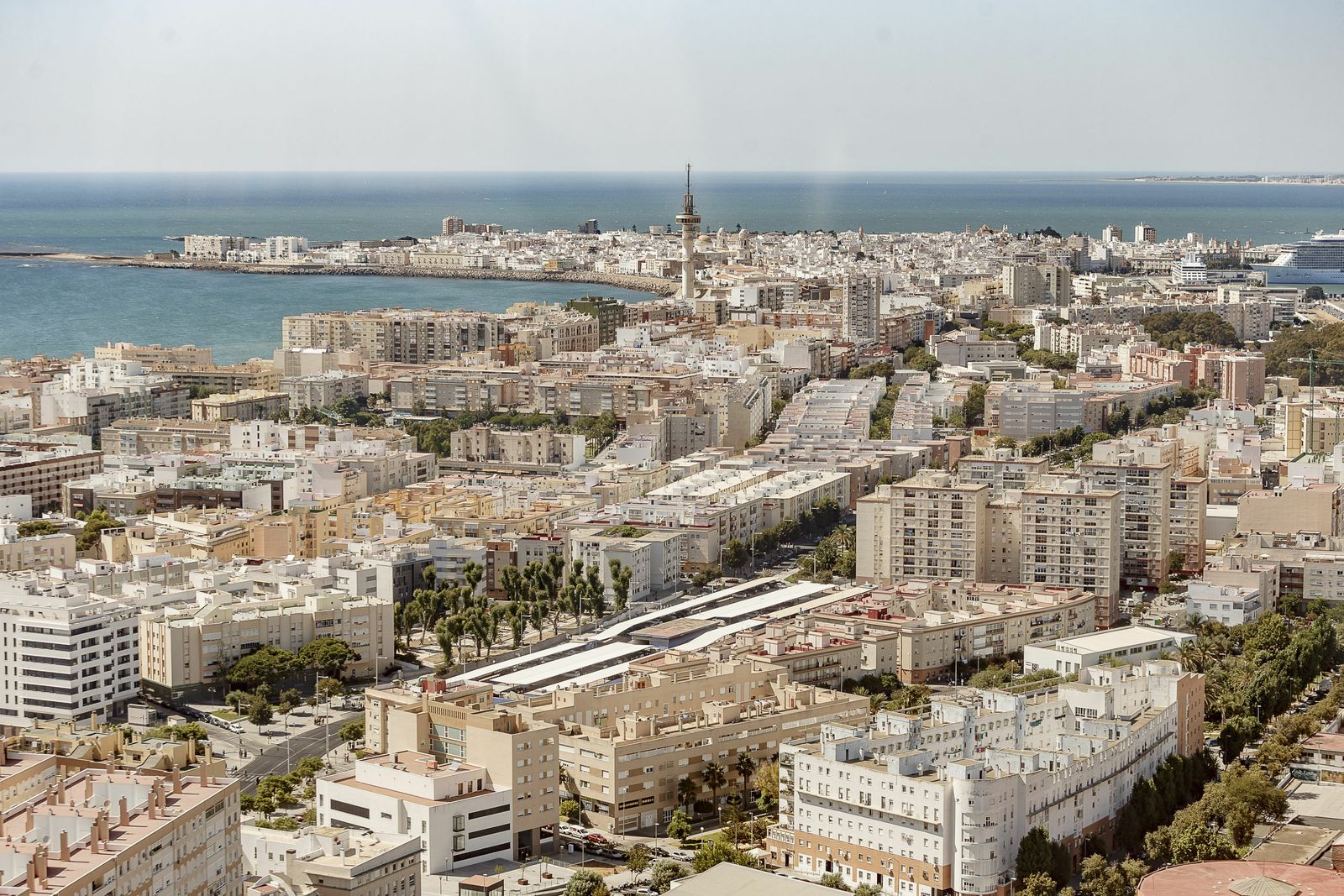 Imagen aérea de la ciudad de Cádiz