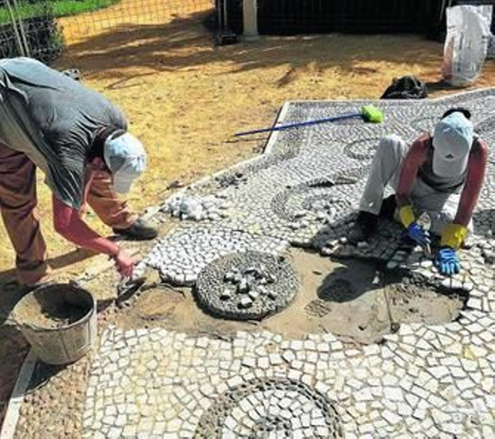 Arranca la restauración de la Glorieta de Roma en las Delicias