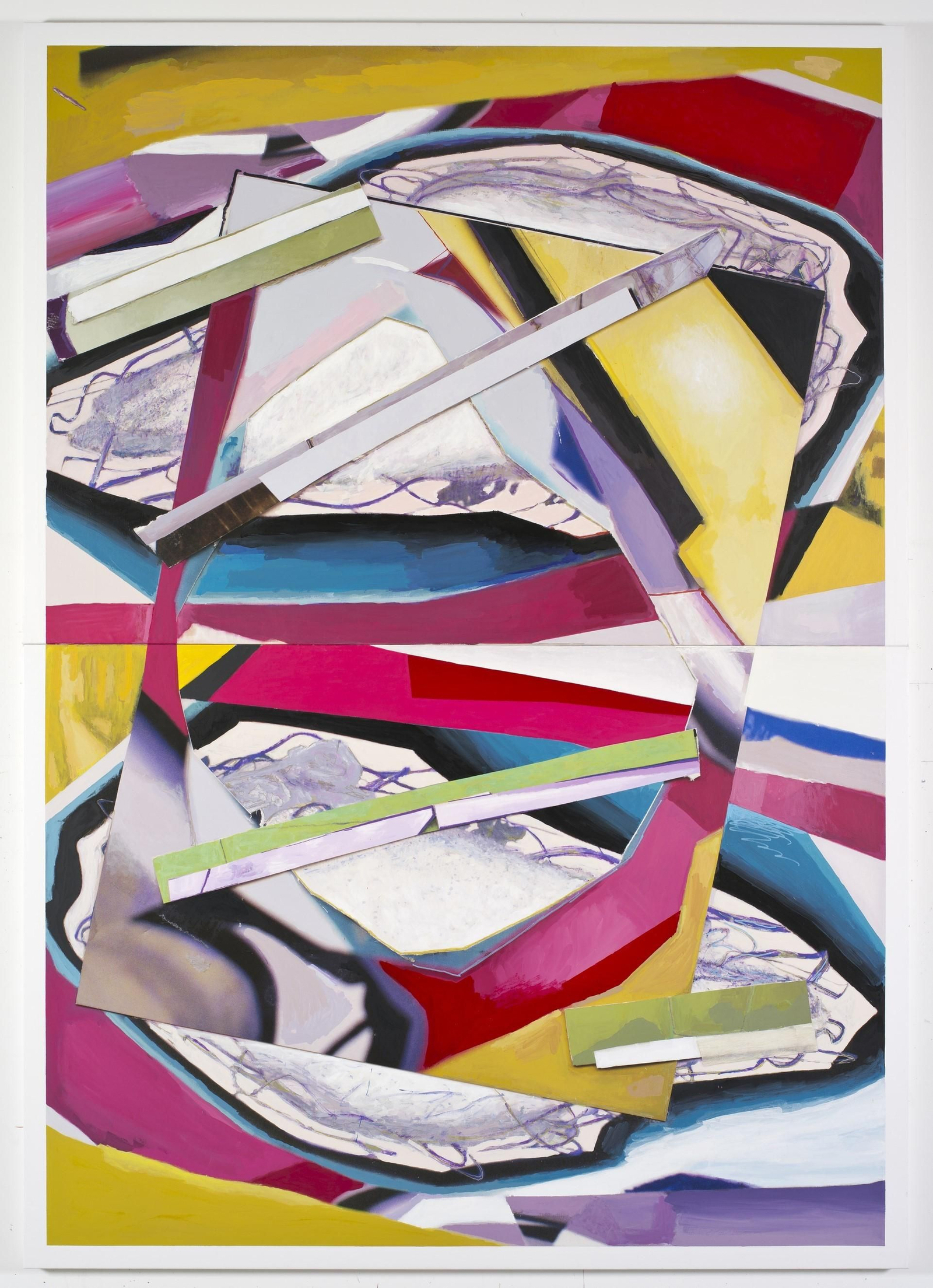 Un detalle de 'Abstracción objetual', una de las obras que se expone.