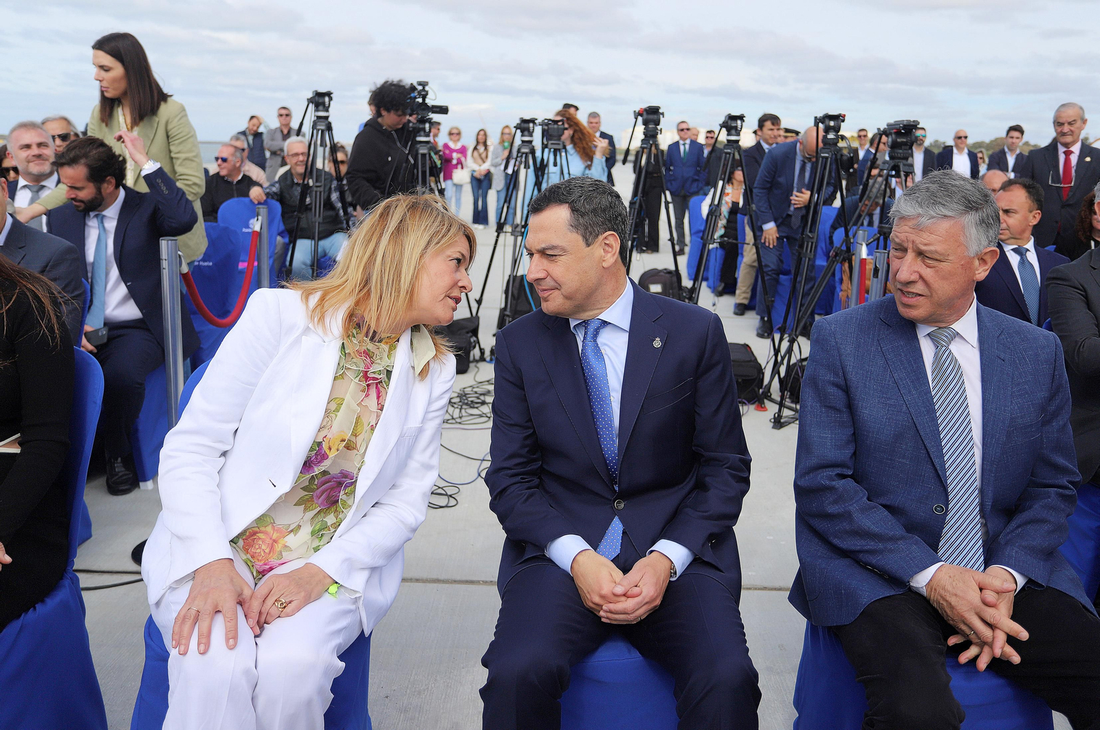 Imágenes de la inauguración de la ampliación norte del Muelle Sur del Puerto de Huelva
