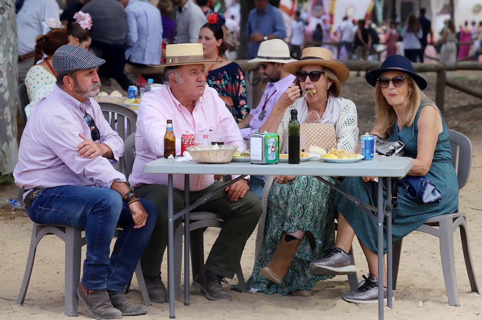 Imágenes del ambiente El Rocío y en Casas de Hermandades