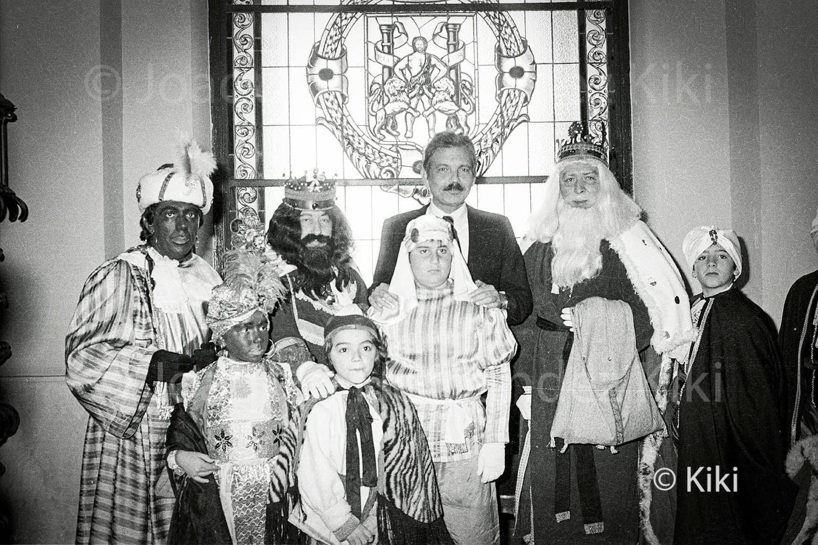 Pepe Benítez, Juman y Paco del Río como Reyes. Foto Kiki