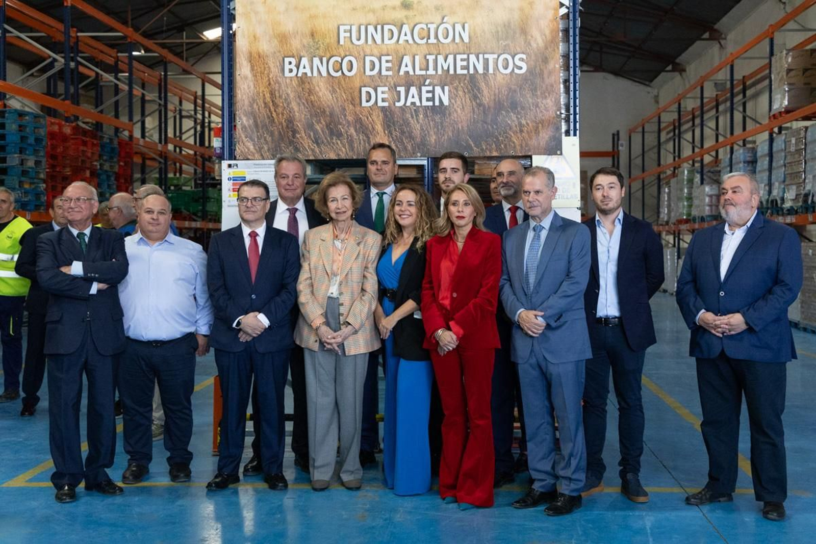 Visita de la Reina Sofía a las instalaciones del Banco de España, en imágenes