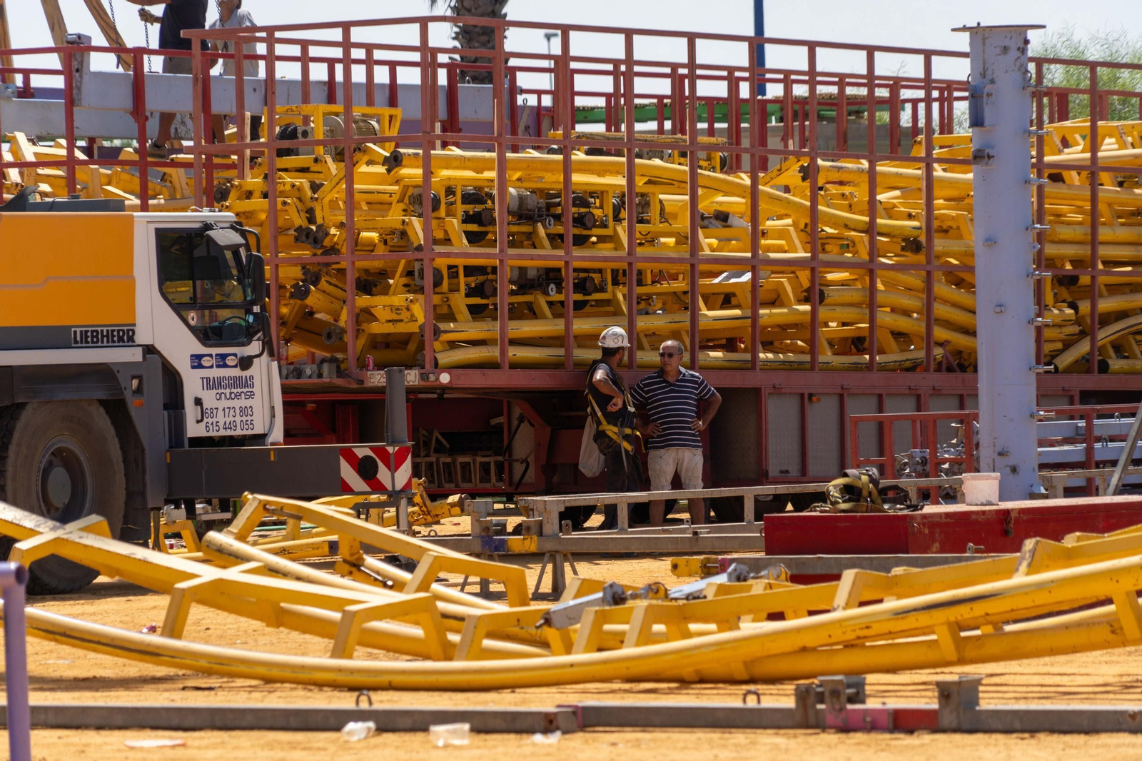 Imágenes del recinto de las Fiestas Colombinas días después de su final