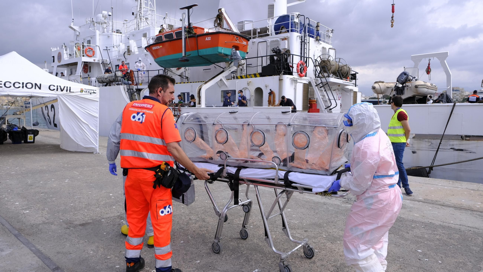 Ejercicio Marsec25 simulacro, en el Puerto de Almería, en imágenes