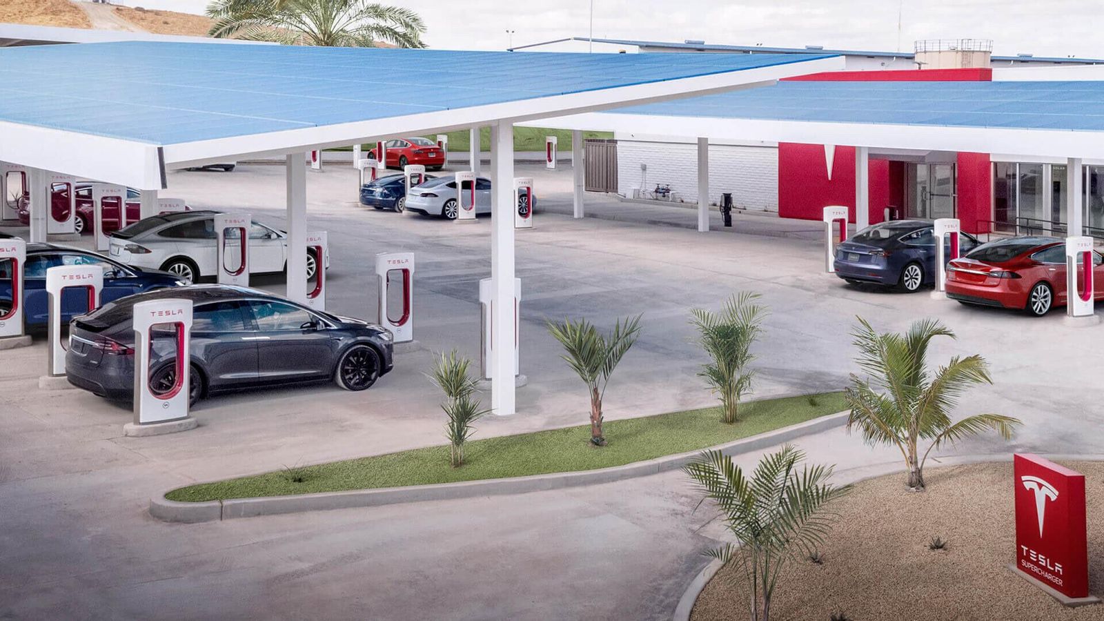 Más de la mitad de las infraestructuras de acceso público para la recarga con corriente continua son propiedad de Tesla en Norteamérica. Más de la mitad de las infraestructuras de acceso público para la recarga con corriente continua son propiedad de Tesla en Norteamérica.