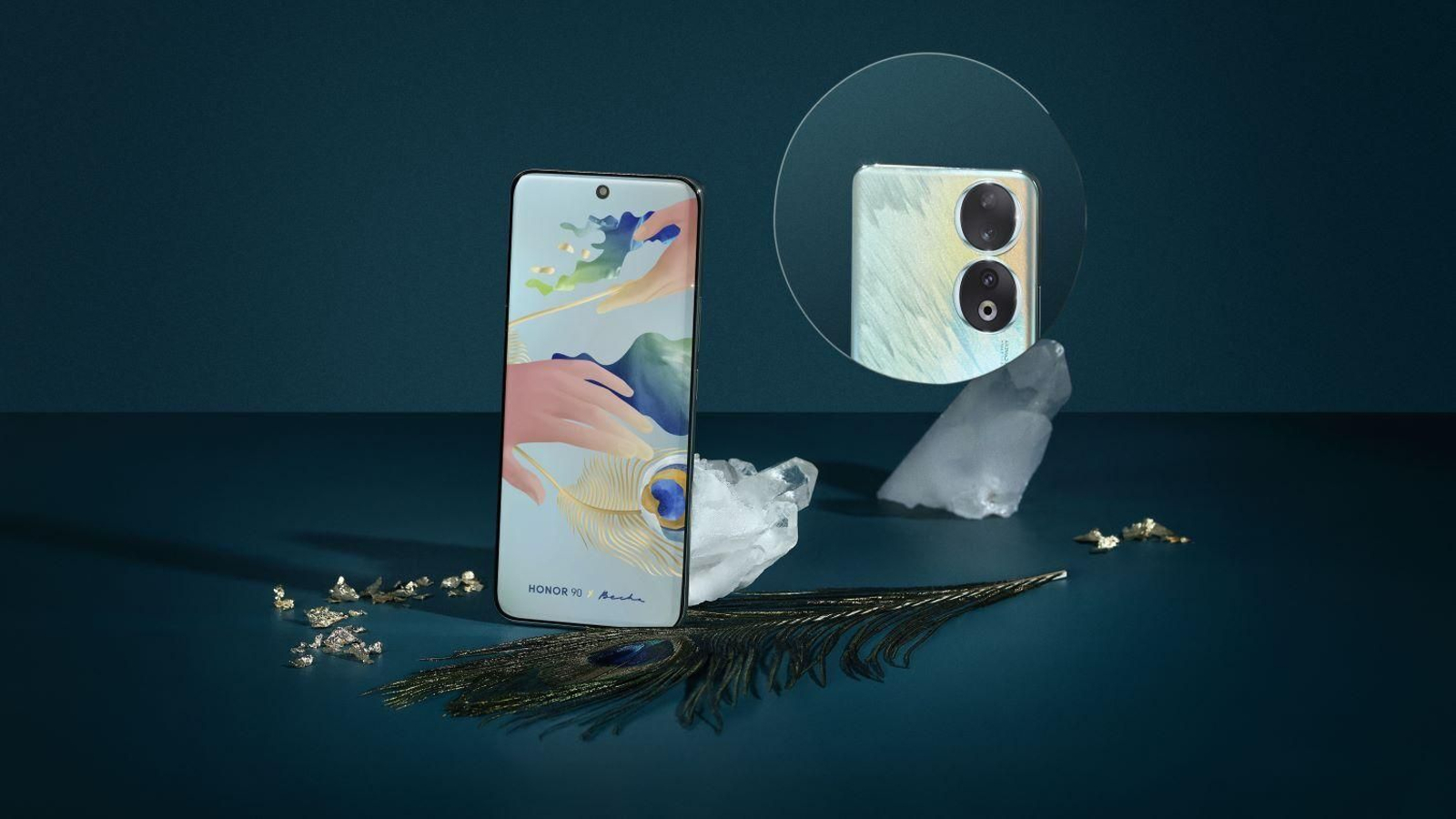 Smartphone Honor 90: Peacock Blue Edition