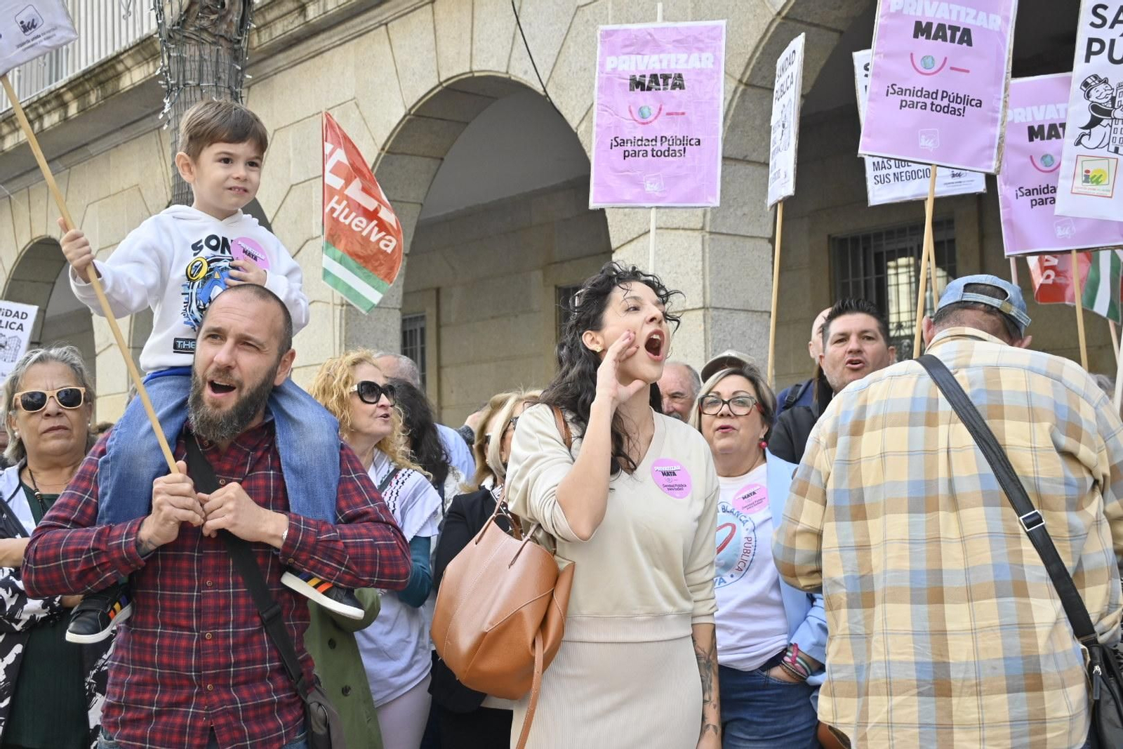 Imágenes de la concentración por una sanidad pública