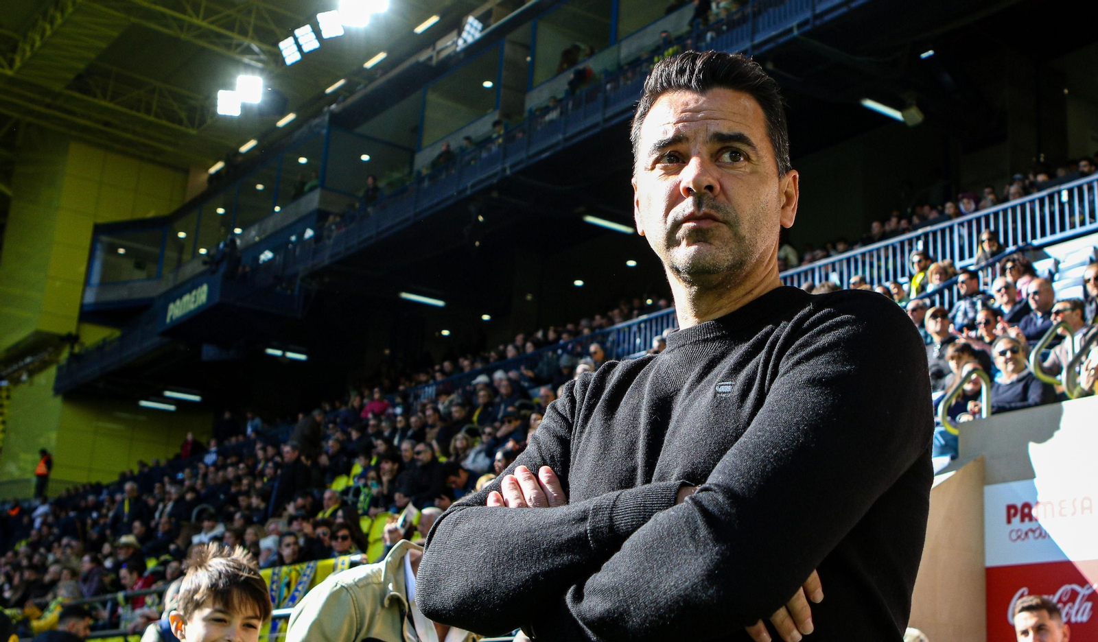 Míchel, en el encuentro en Villareal