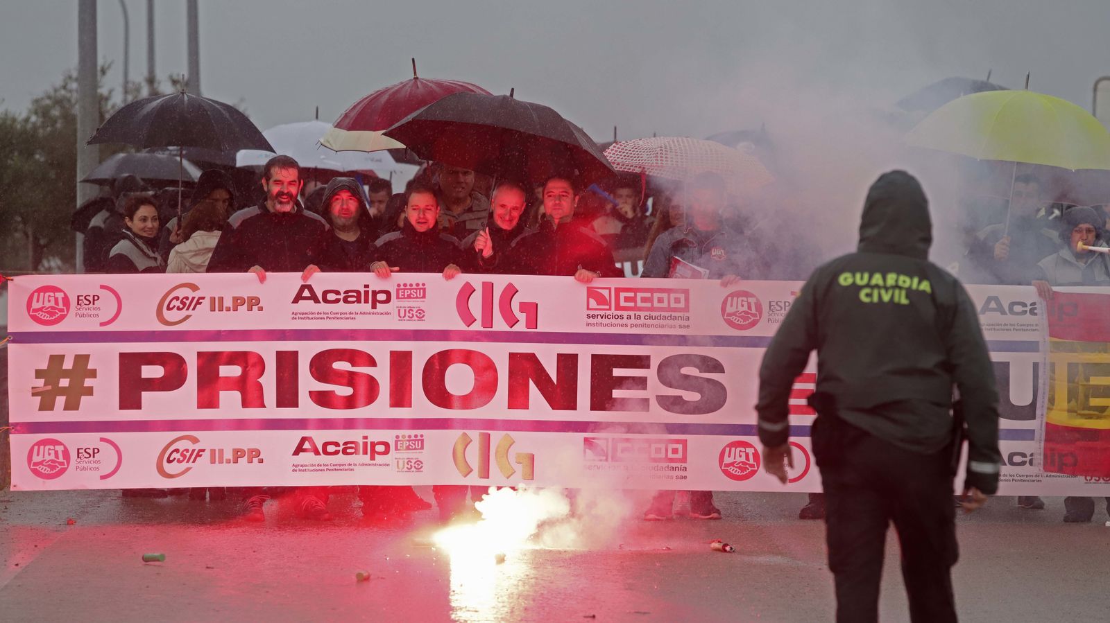 Funcionarios de Botafuegos en huelga