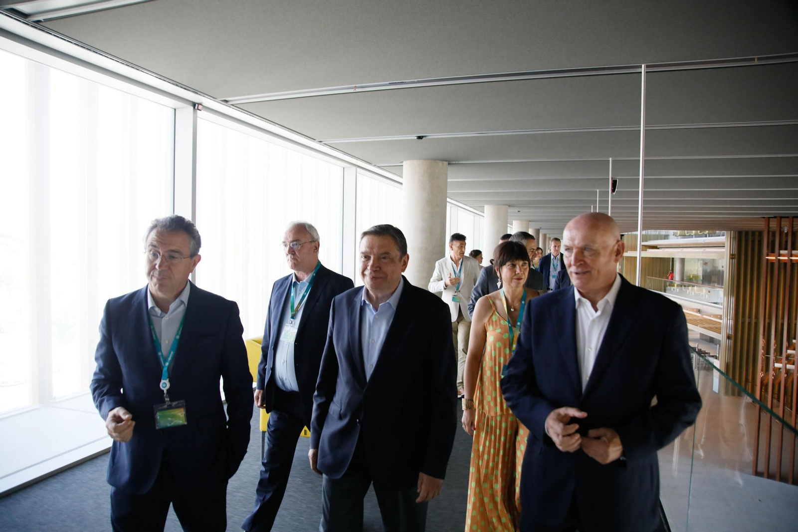 El ministro de Agricultura, Pesca y Alimentación, Luis Planas, visita el Centro Tecnológico Financiero del Grupo Cajamar en el Parque Científico-Tecnológico de Almería (PITA), en imágenes