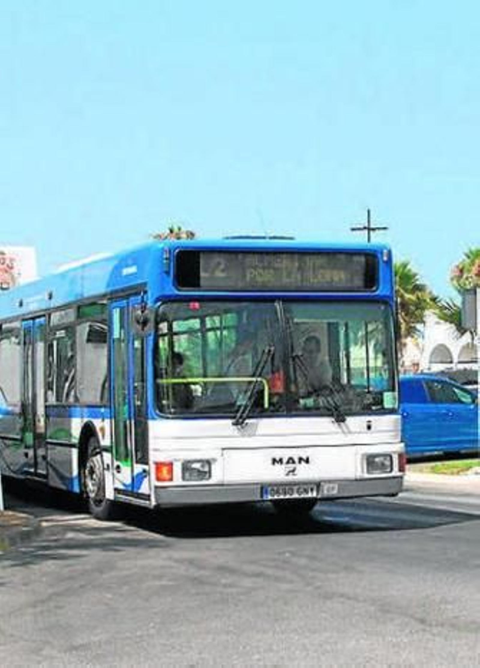 Autobús en Almerimar.