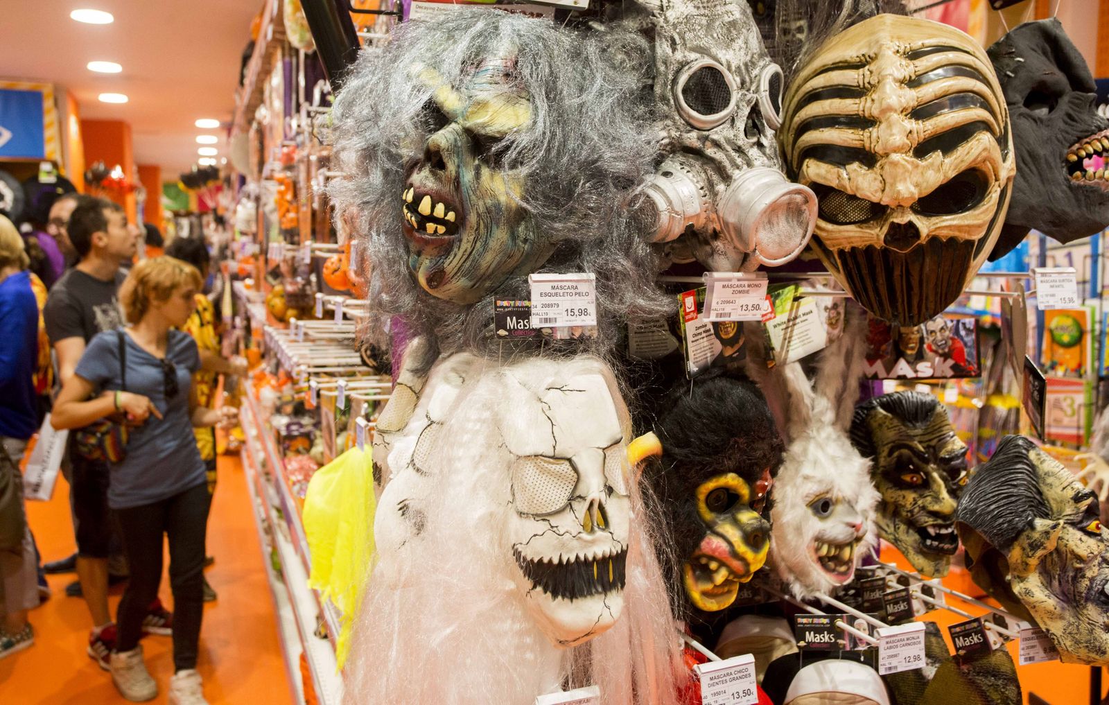 Comercio con artículos de Halloween