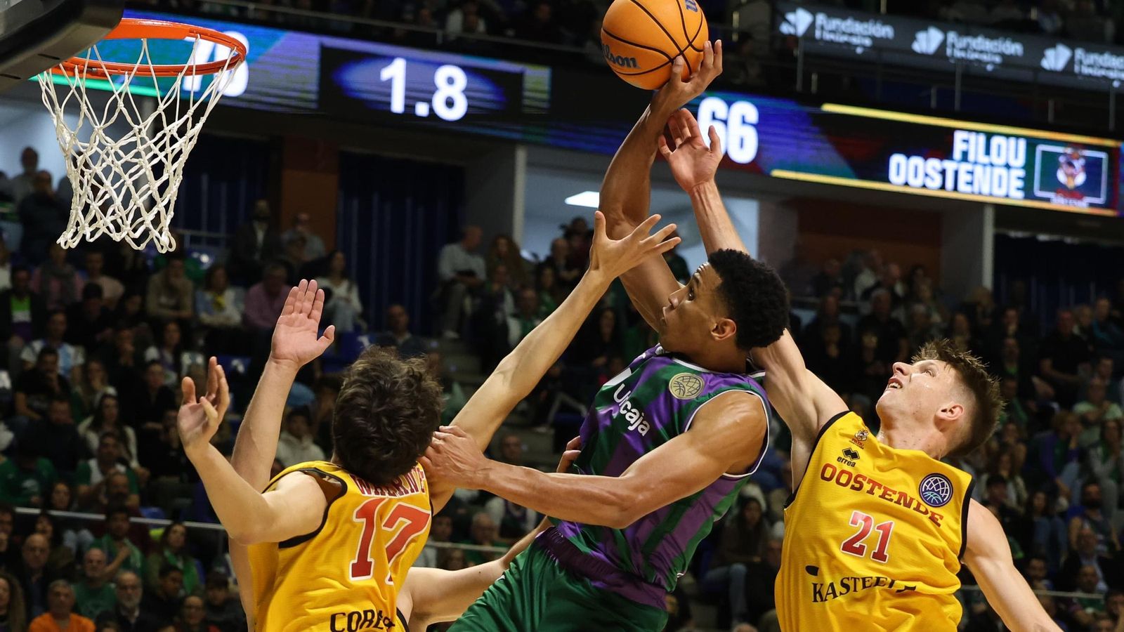 El Unicaja - Filou Oostende de BCL, en fotos