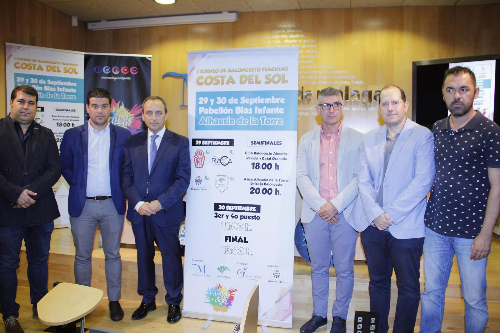 Un momento de la presentación del Trofeo Costa del Sol femenino.