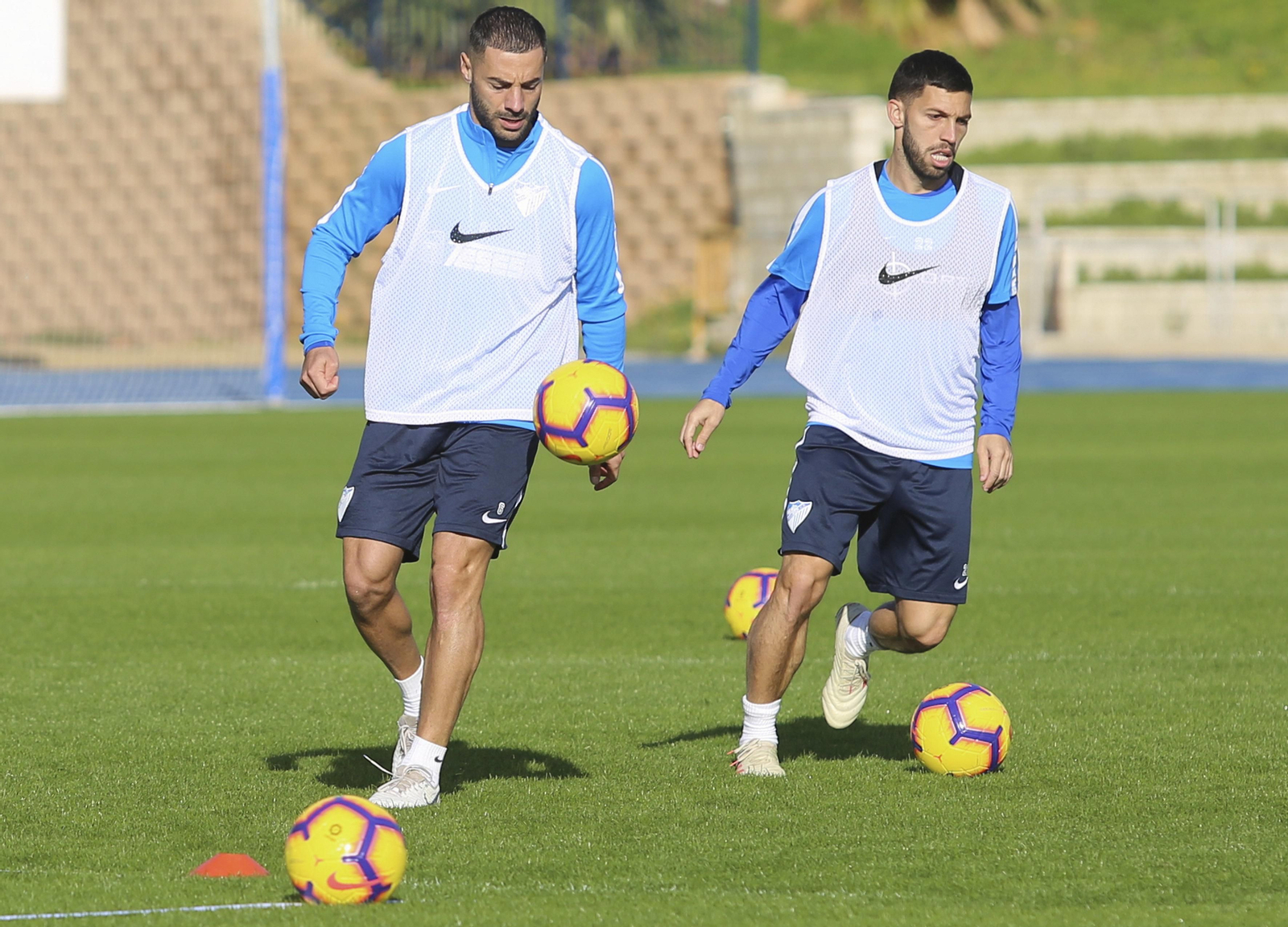 Lacen, durante un entrenamiento.