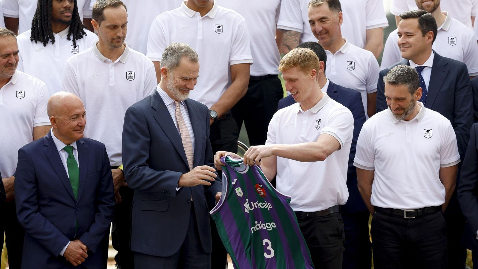 La recepción del Rey Felipe VI al Unicaja, en fotos