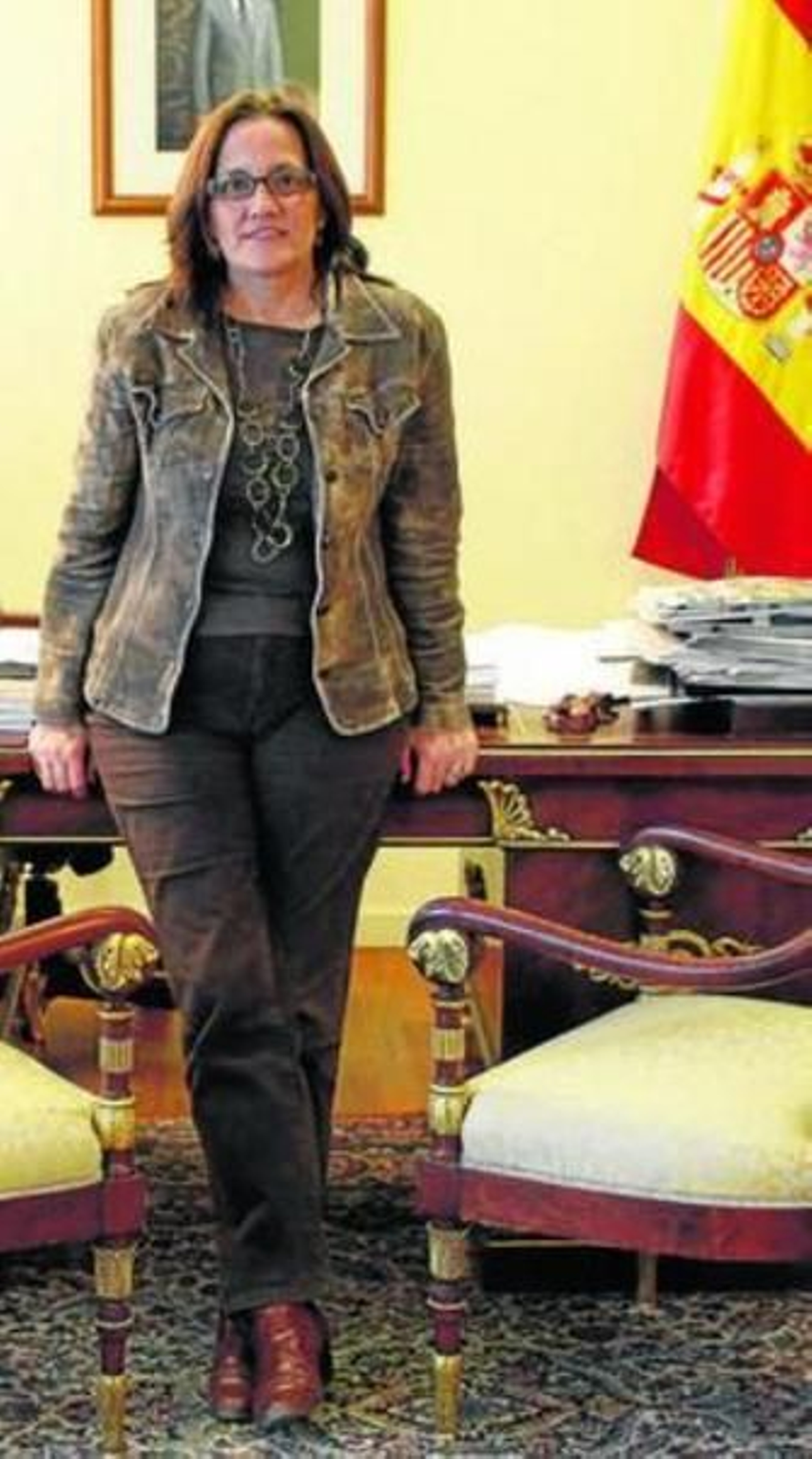 Nuria Espí, en su despacho de la calle Recoletos de Madrid