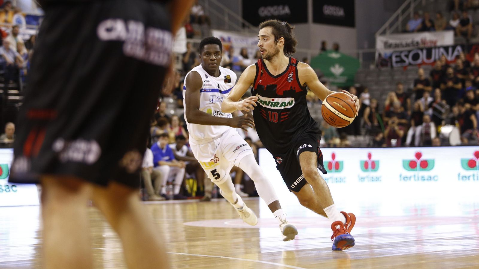 Josep Pérez, en el partido ante el Marín de la primera vuelta