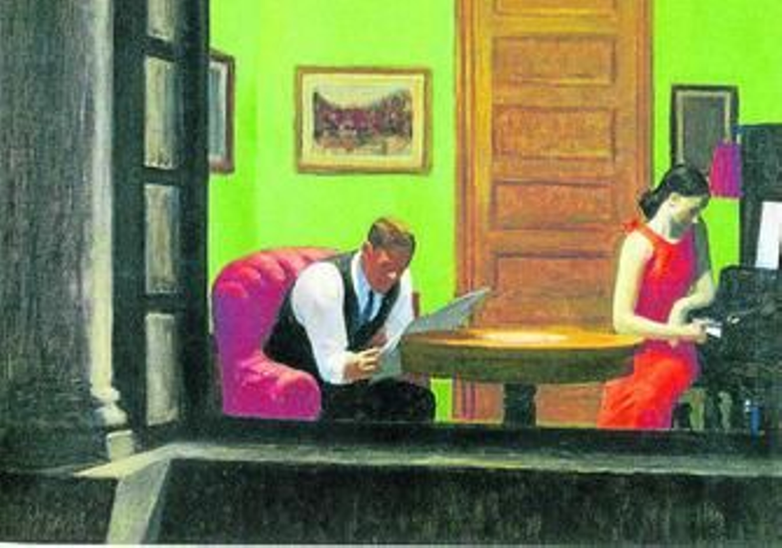 'Habitación en Nueva York', óleo sobre lienzo de 1932, una de las pinturas que se expone en el Thyssen.