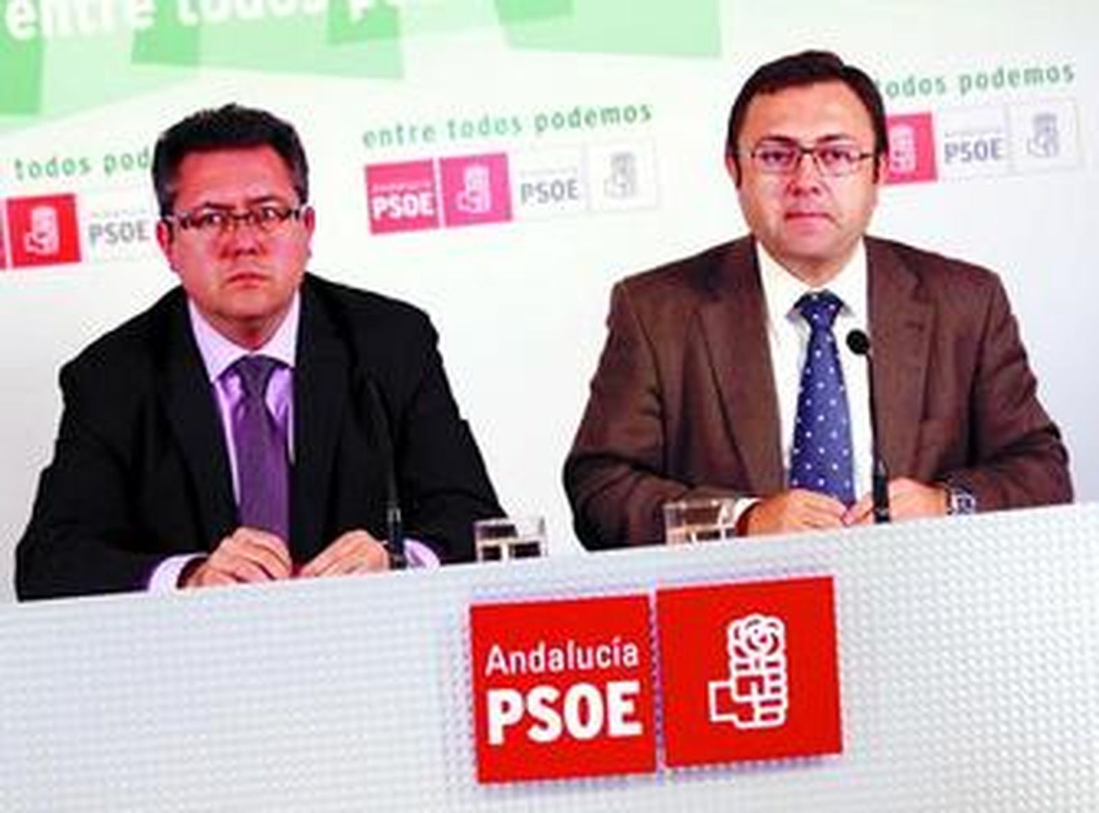 Espadas y Heredia, ayer, en la rueda de prensa.