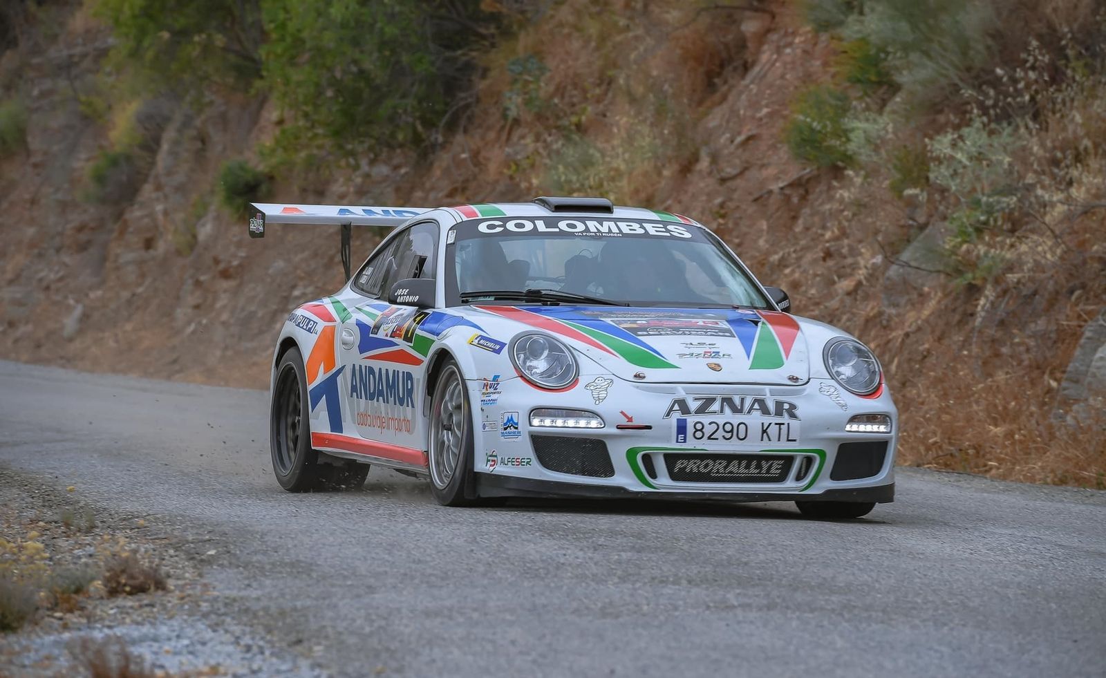 El coche del piloto almeriense